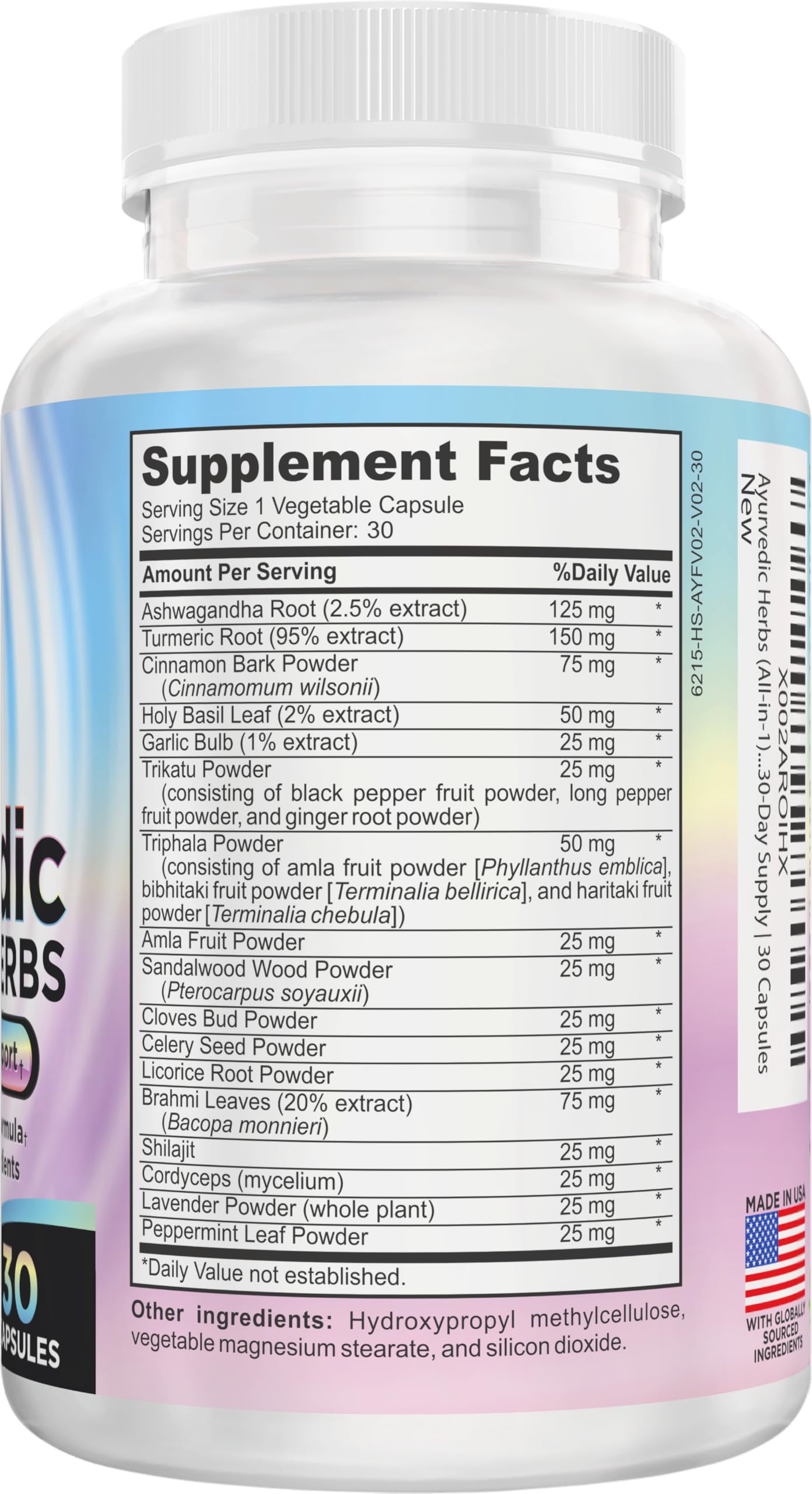 Ayurvedic Herbs 17-in-1 Supplement | Mind & Body Balance | Ayurveda Health Support Blend | Ayurvedic Supplements | 1-Month Supply | 30 Capsules Elevate Recovery Supplements uk supplements