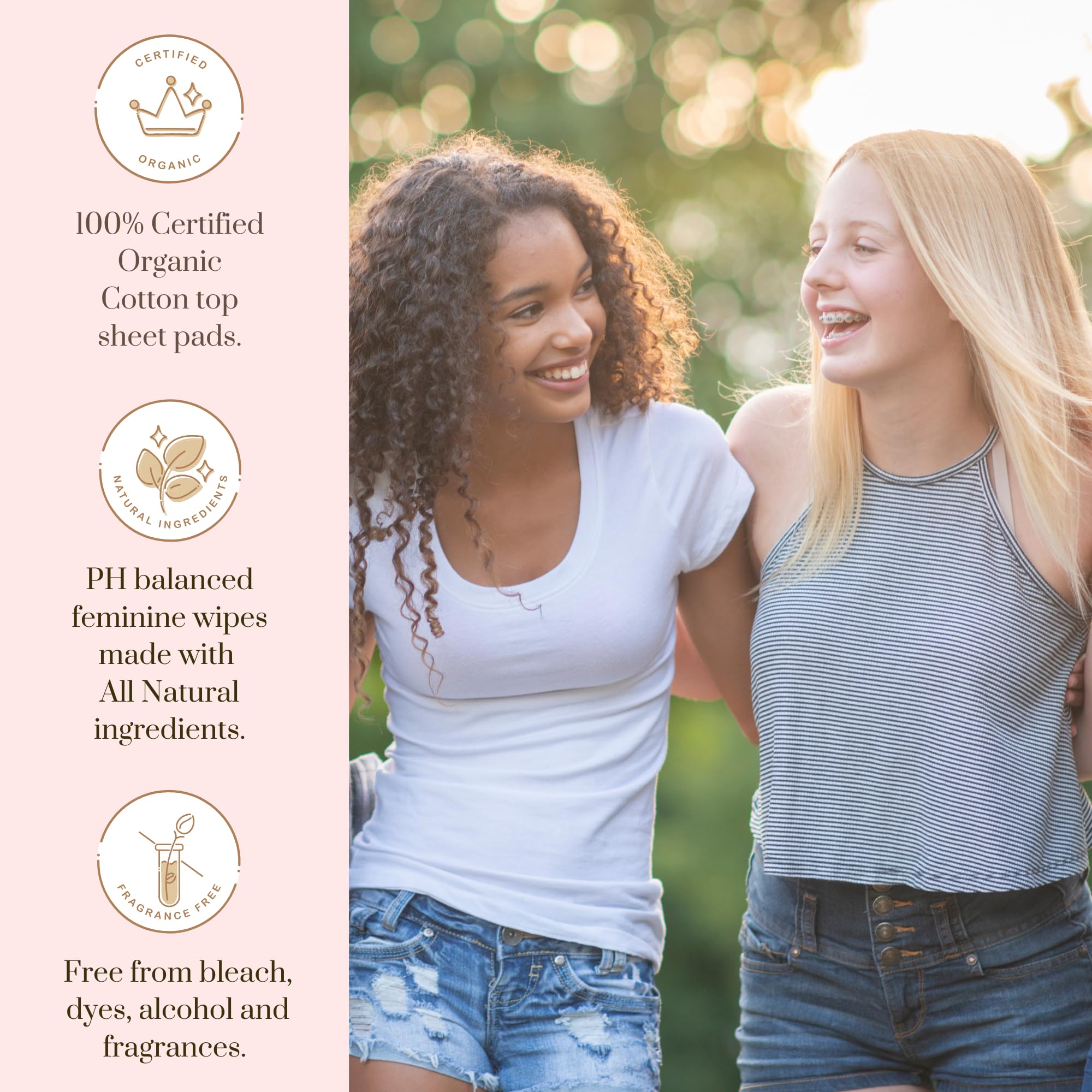 Organic 77 PC Period Kit Moon Box for Teens and Tweens - Organic Cotton Top Sheet Feminine Pads APOPPYCARY uk supplements