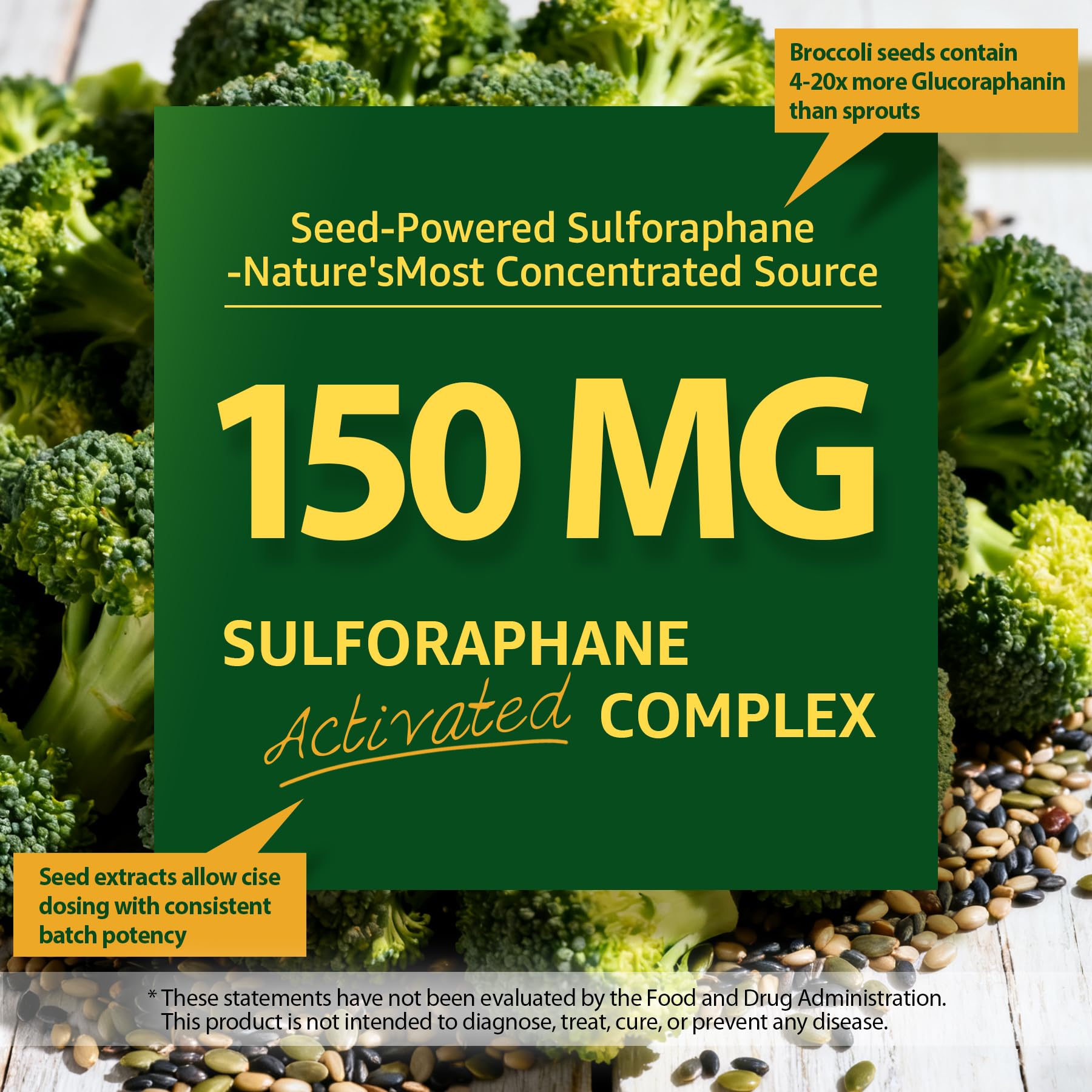 Liposomal Sulforaphane Supplement 150mg, from Broccoli Seed Extract w/Myrosinase, Quercetin, Glutathione, Sulforaphane Supplement Gummies for Antioxidants Detox Cellular Brain Health, Chewable 60Cts LILICARE uk supplements