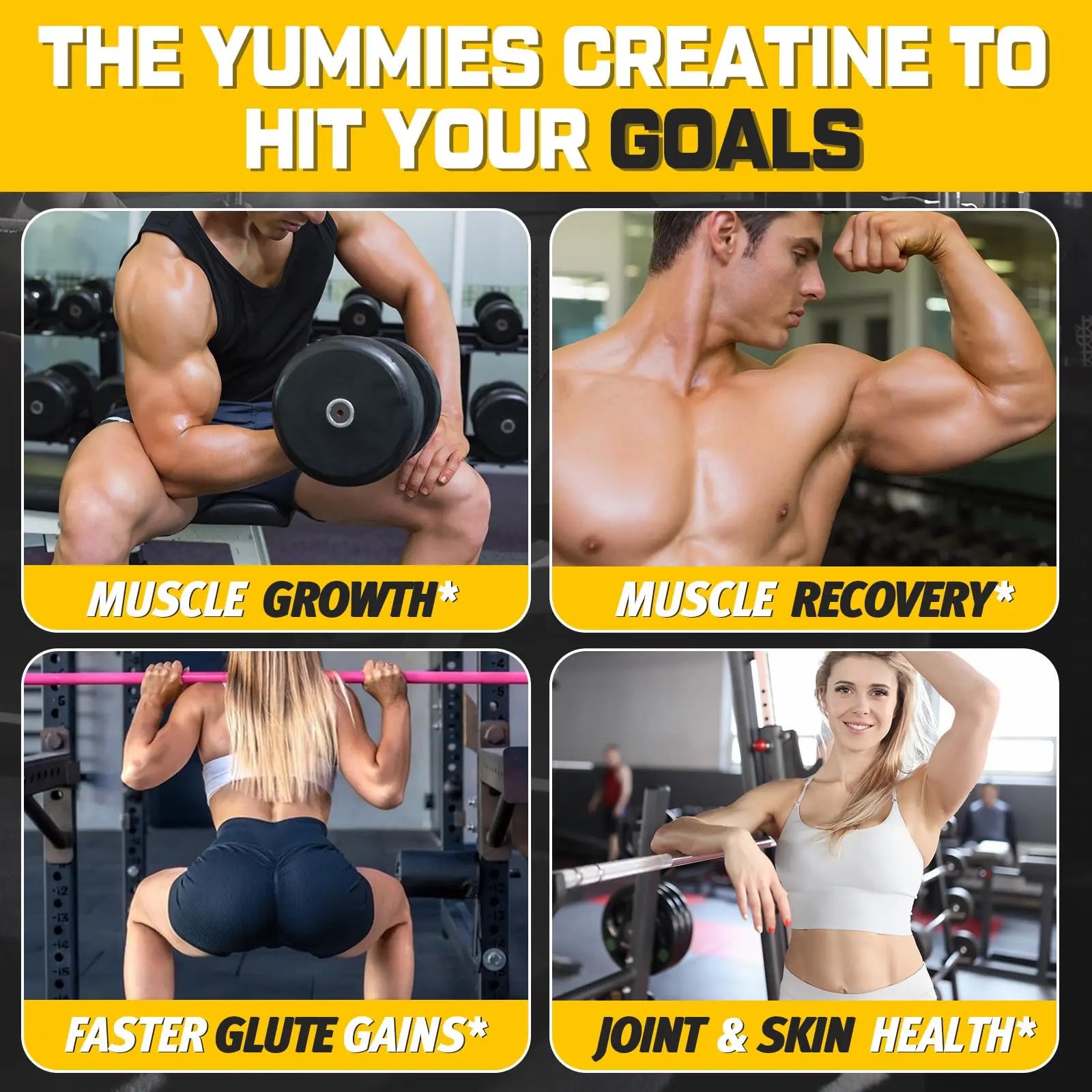 (180 Count) Creatine Monohydrate Gummies for Men & Women - Creatine Pre Workout Gummies for Muscle Builder, Muscle Strength, Recovery, Endurance, Energy, Moursope uk supplements