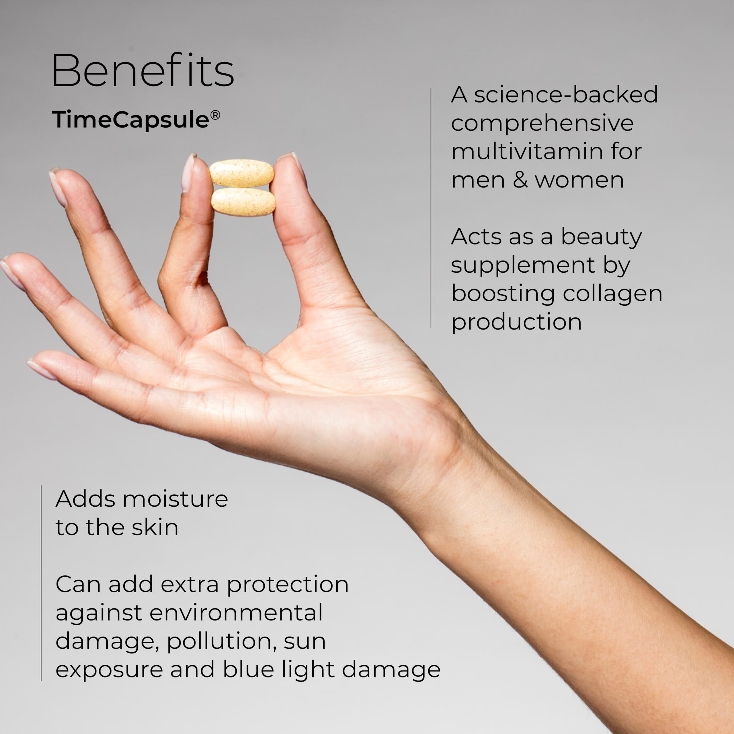 Hush & Hush TimeCapsule Multivitamin, Women's Multivitamin, Men's Multivitamin, Clean Nutraceuticals Supplements That Contains Hyaluronic Acid Hush & Hush uk supplements