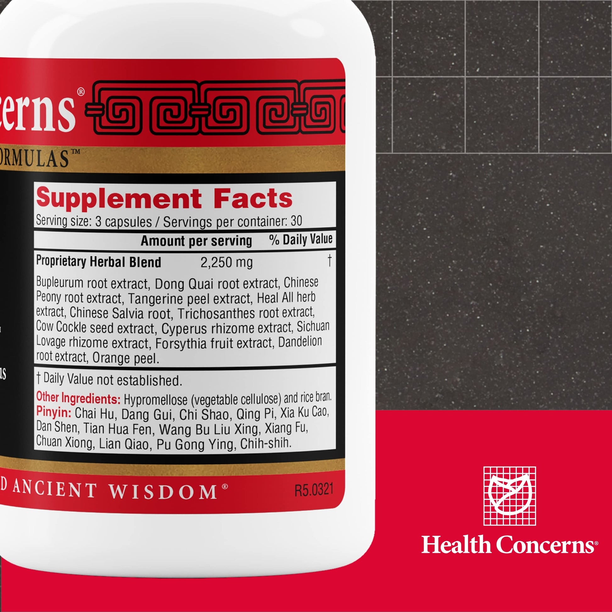 Health Concerns Bupleurum Entangled Qi Formula – Women's Hormonal Balance & Cyst Support Supplement – Traditional Chinese Herbal Formula – Blood Flow Liver Qi Cleanse – 90 Capsules Health Concerns uk supplements