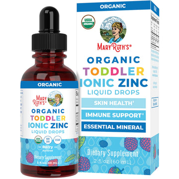 MaryRuth Organics USDA Toddler Liquid Drops | Zinc Sulfate | Immune Support Supplement| Skin Health | Vegan | Formulated for Ages 1-3 | Delicious Berry Flavor | 1 Month Supply | 2 Fl Oz MARYRUTH'S uk supplements