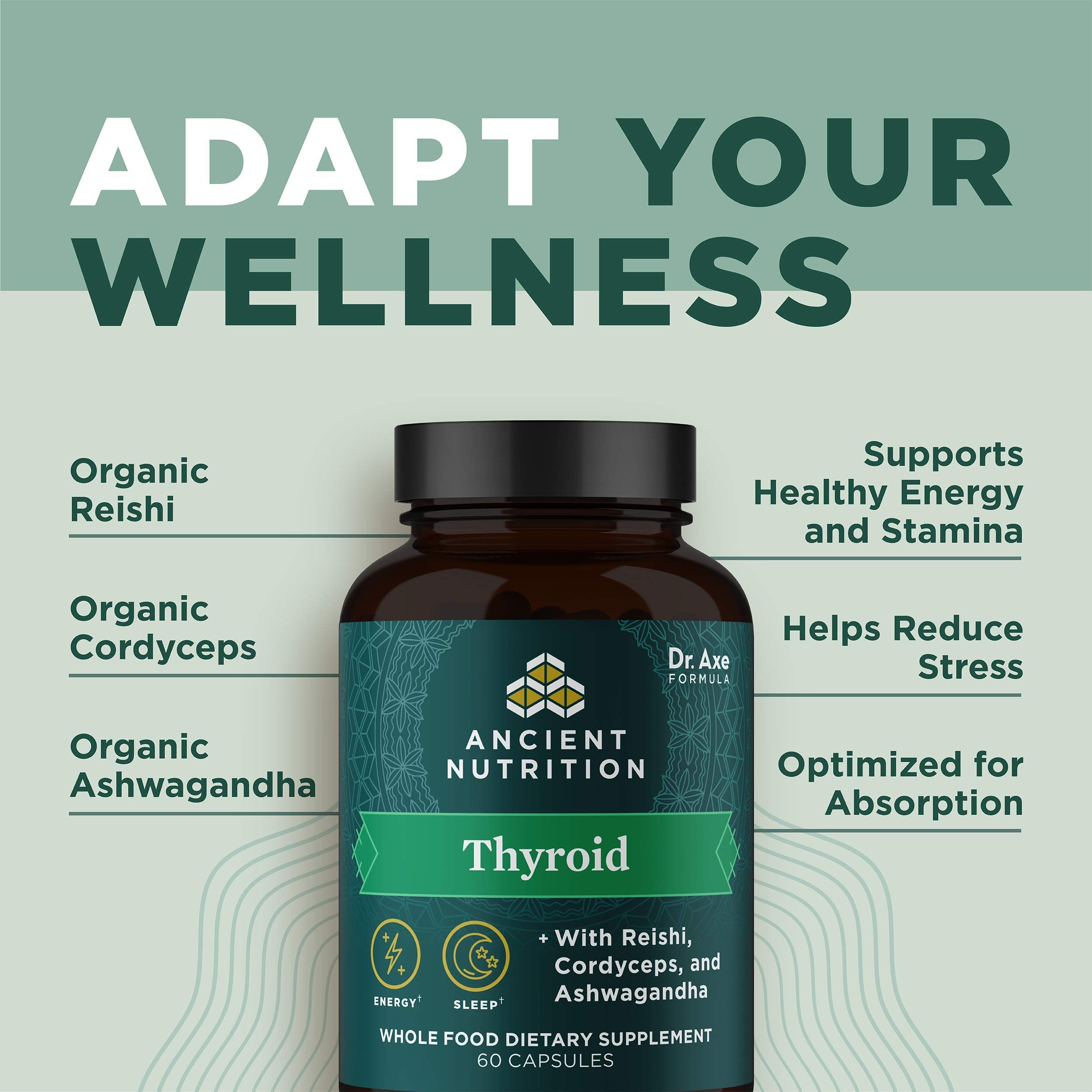 Ancient Nutrition Thyroid Support Supplement with Ashwaghanda, Thyroid Capsules Ancient Nutrition uk supplements
