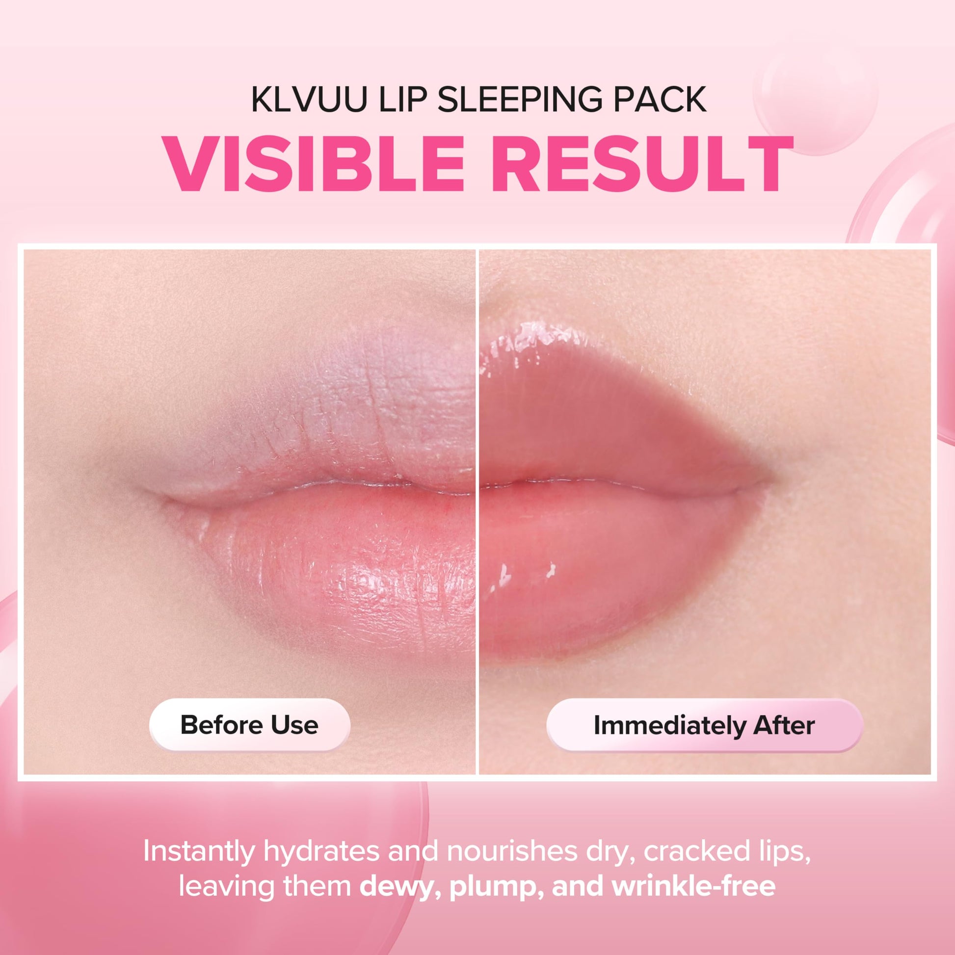Klavuu Lip Mask Sleeping Pack (0.7oz) – Overnight Deep Hydrating Korean Lip Balm Treatment for Very Dry, Chapped Lips | Lip Lightening & Plumping with Instant Hydration | Gentle Exfoliating (Berry) KLAVUU uk supplements
