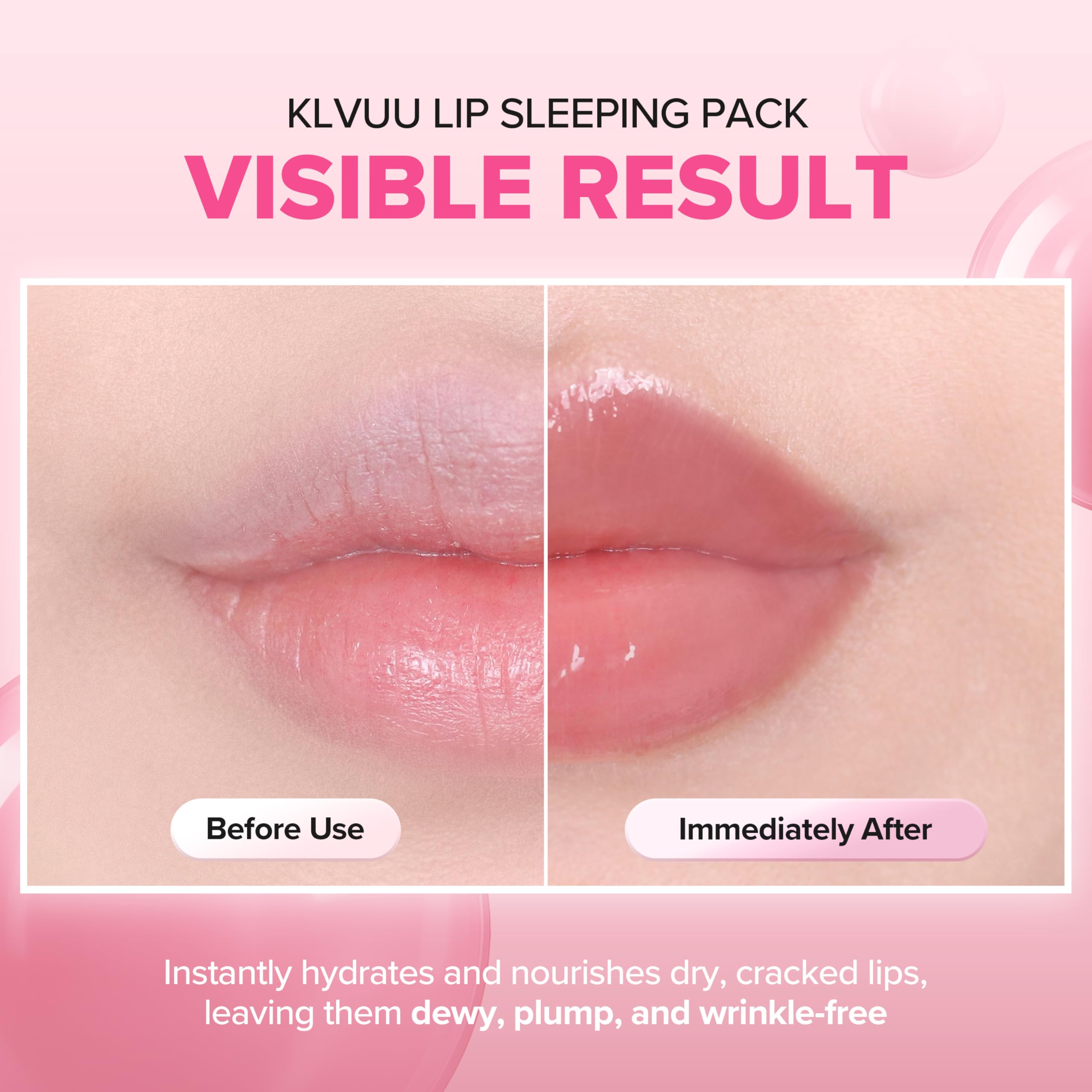 Klavuu Lip Mask Sleeping Pack (0.7oz) – Overnight Deep Hydrating Korean Lip Balm Treatment for Very Dry, Chapped Lips | Lip Lightening & Plumping with Instant Hydration | Gentle Exfoliating (Berry) KLAVUU uk supplements