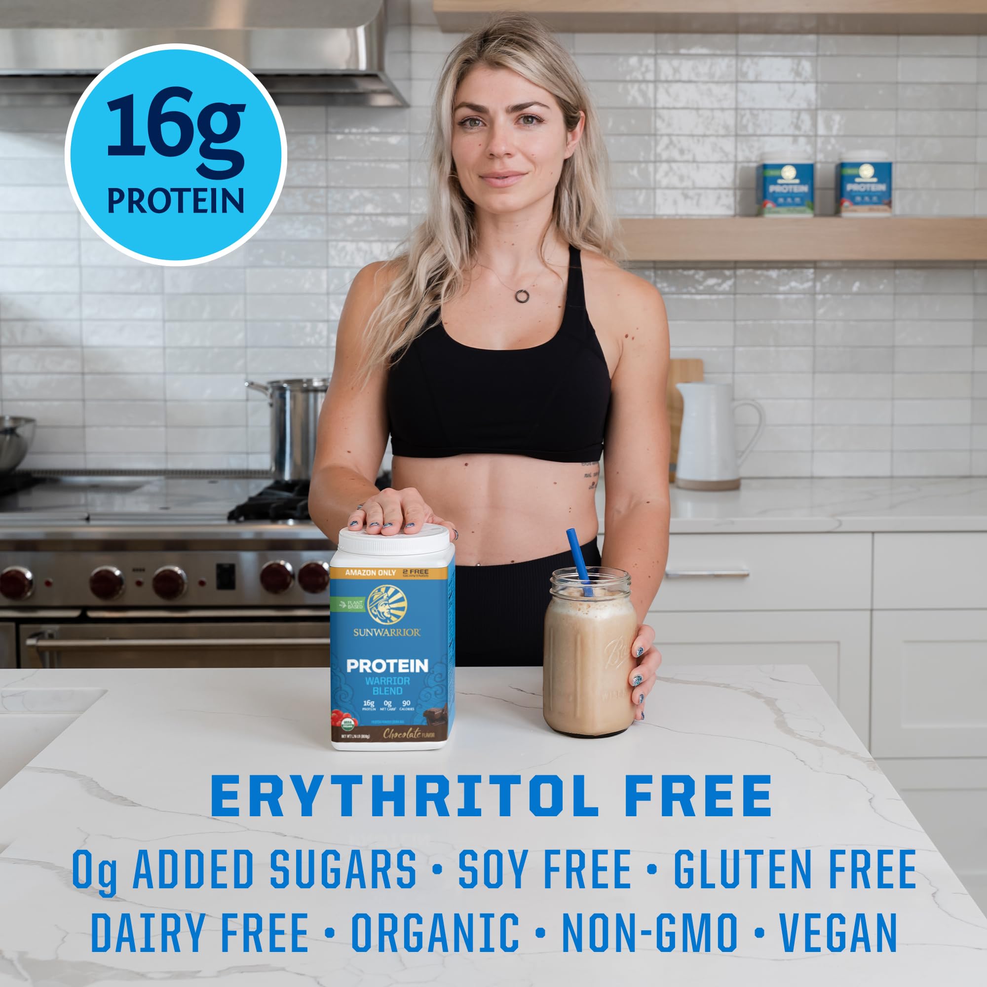 Vegan Protein Powder Plant-based Protein Powder USDA Organic | BCAA Amino Acids Sunwarrior uk supplements