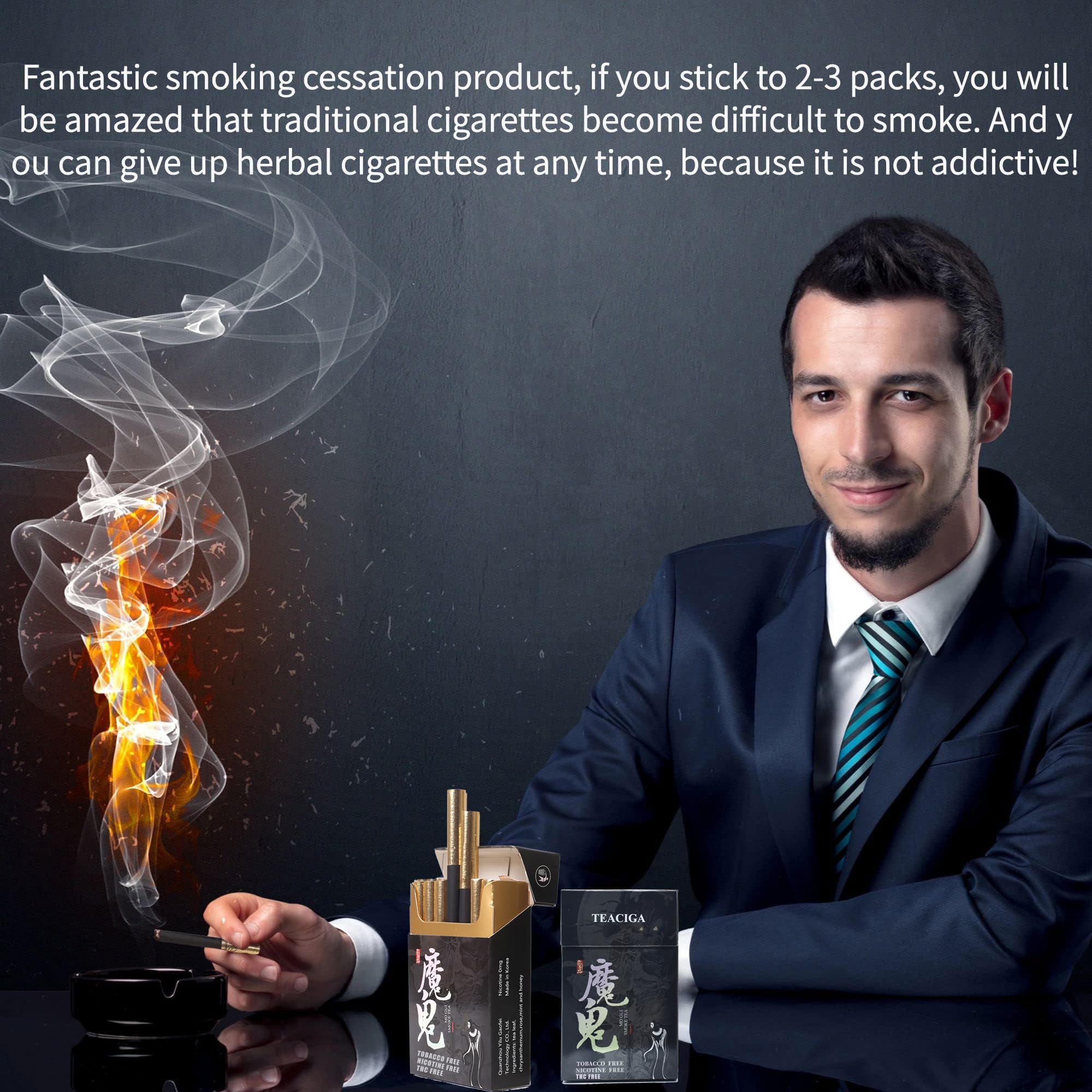Honey and rose Herbal Cigarettes - Tobacco and Nicotine Free 2 Packs xuan chi uk supplements
