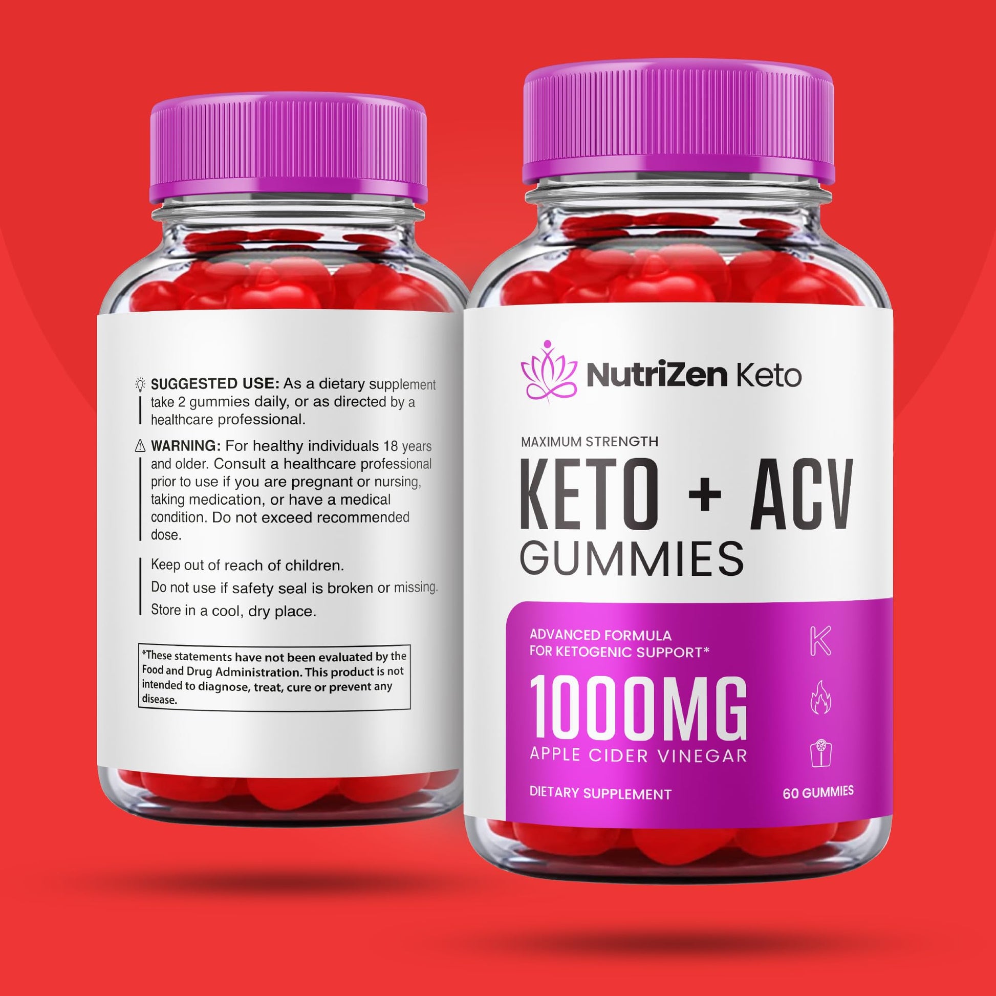 (5 Pack) Nutrizen Keto Acv Gummies - Official Formula - Nutrizen Keto + Acv Gummies Healthly uk supplements