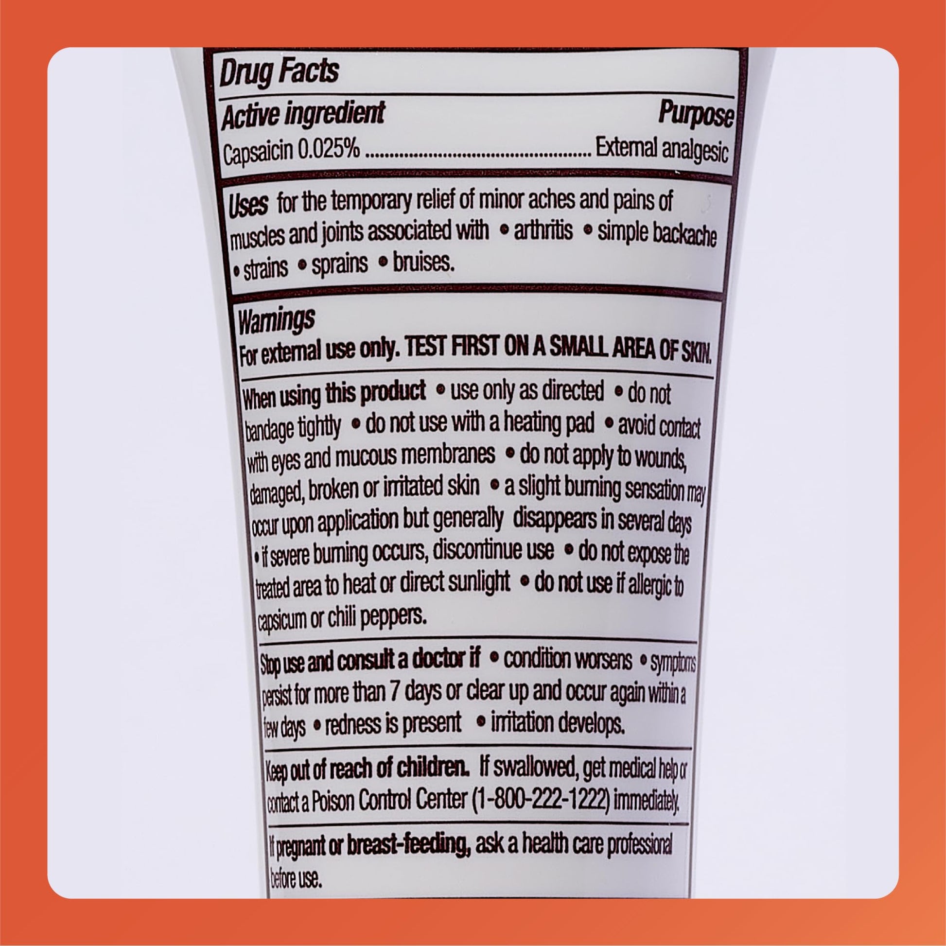 Rugby Capsaicin 0.025% Cream for Penetrating Pain Relief - 2.1 Oz (60g) (6 Pack) RUGBY LABORATORIES uk supplements