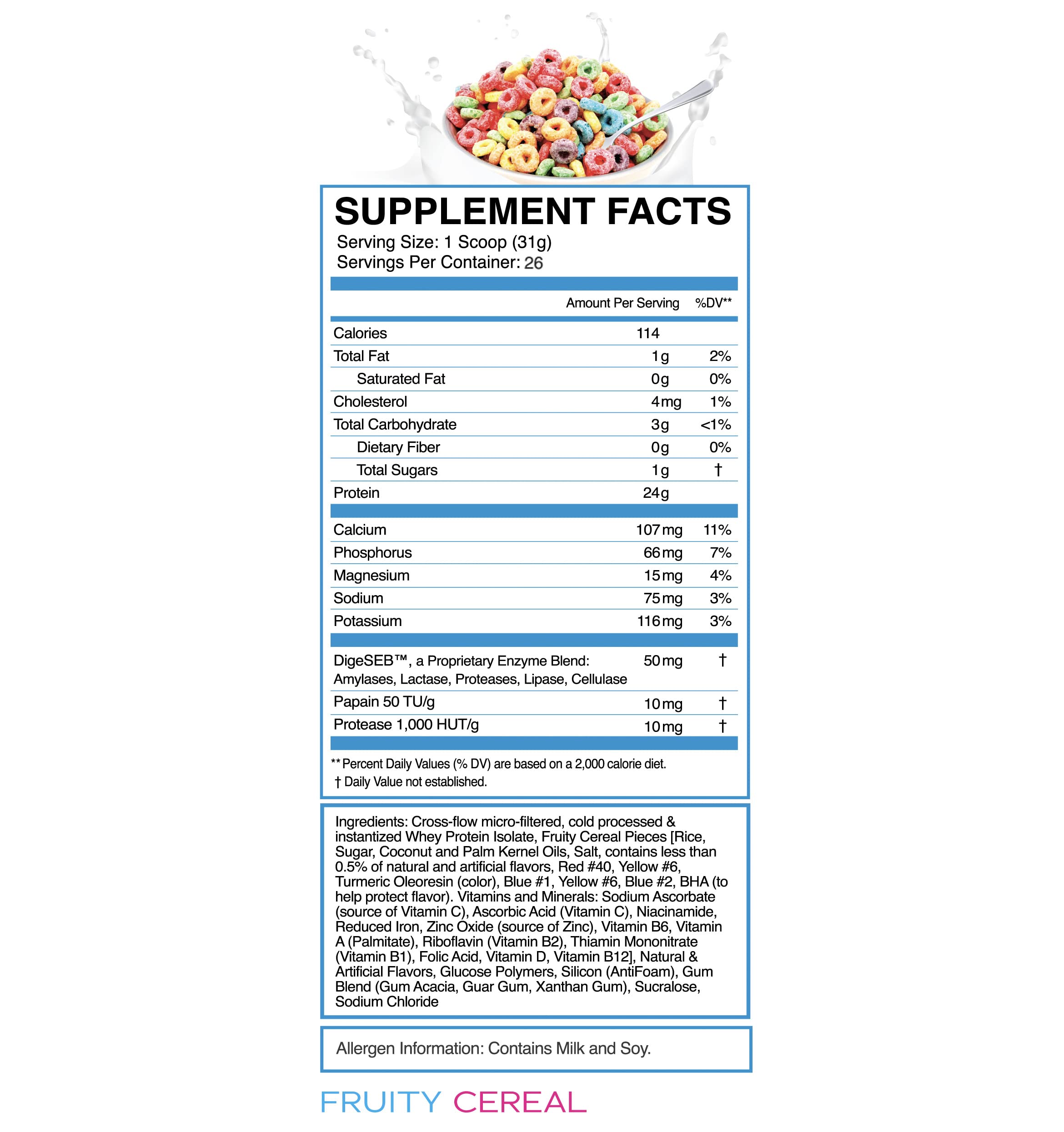 eFlow Nutrition 100% Whey Protein Isolate - Gluten & Lactose-Free Digestive Enzymes eFlow Nutrition uk supplements