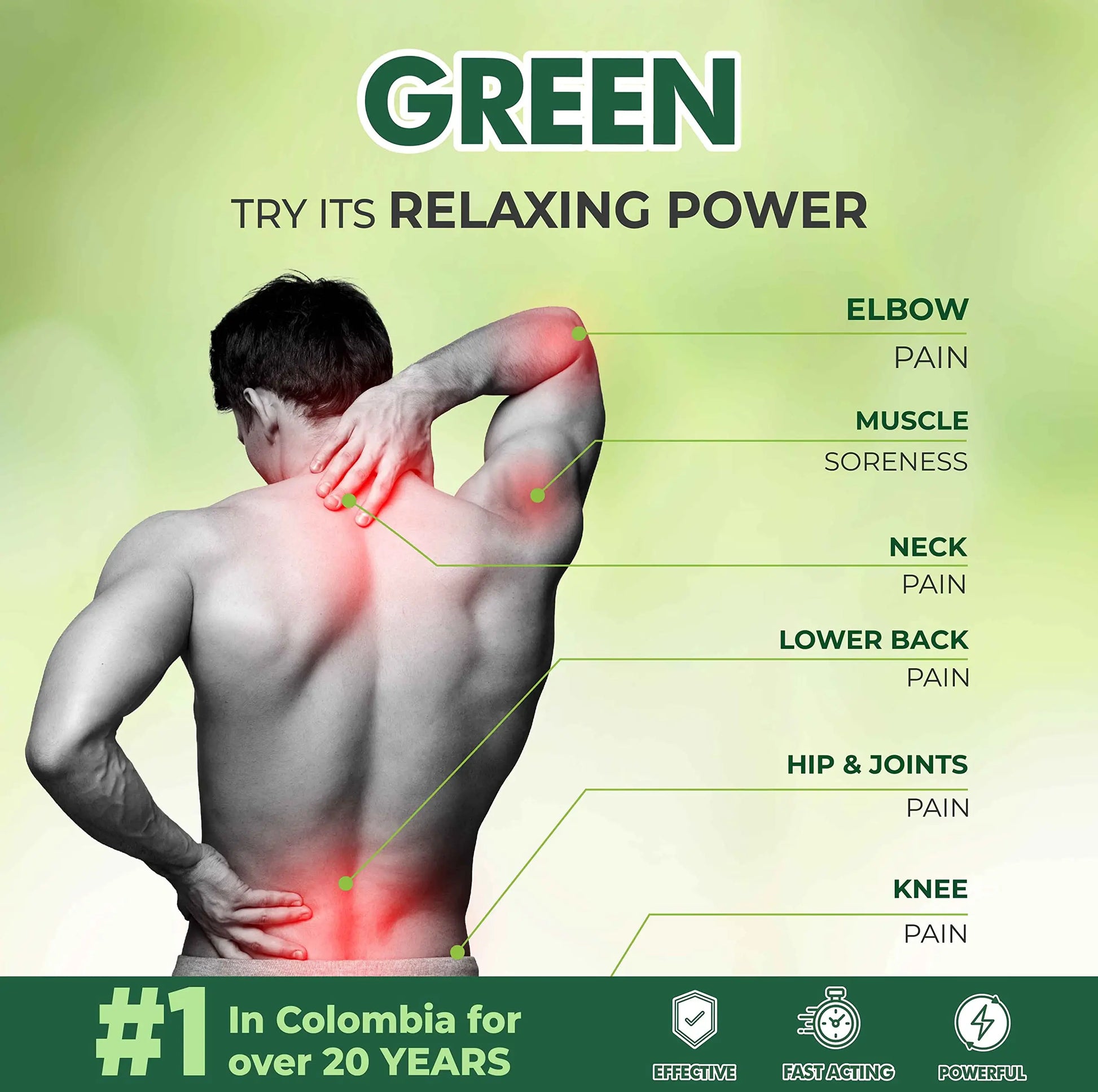 Ross D'Elen Green Menthol Gel - Large Size Single Pack ROSS D'ELEN uk supplements