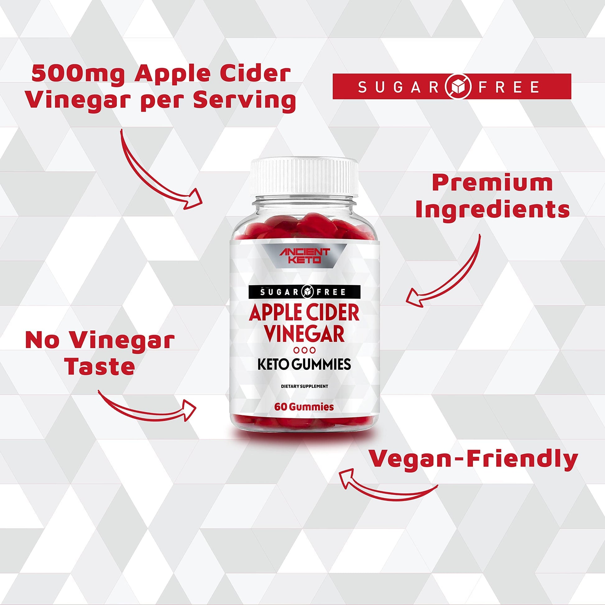 Ancient Keto Sugar Free Keto ACV Gummies, Apple Cider Vinegar Gummy Ancient Keto uk supplements