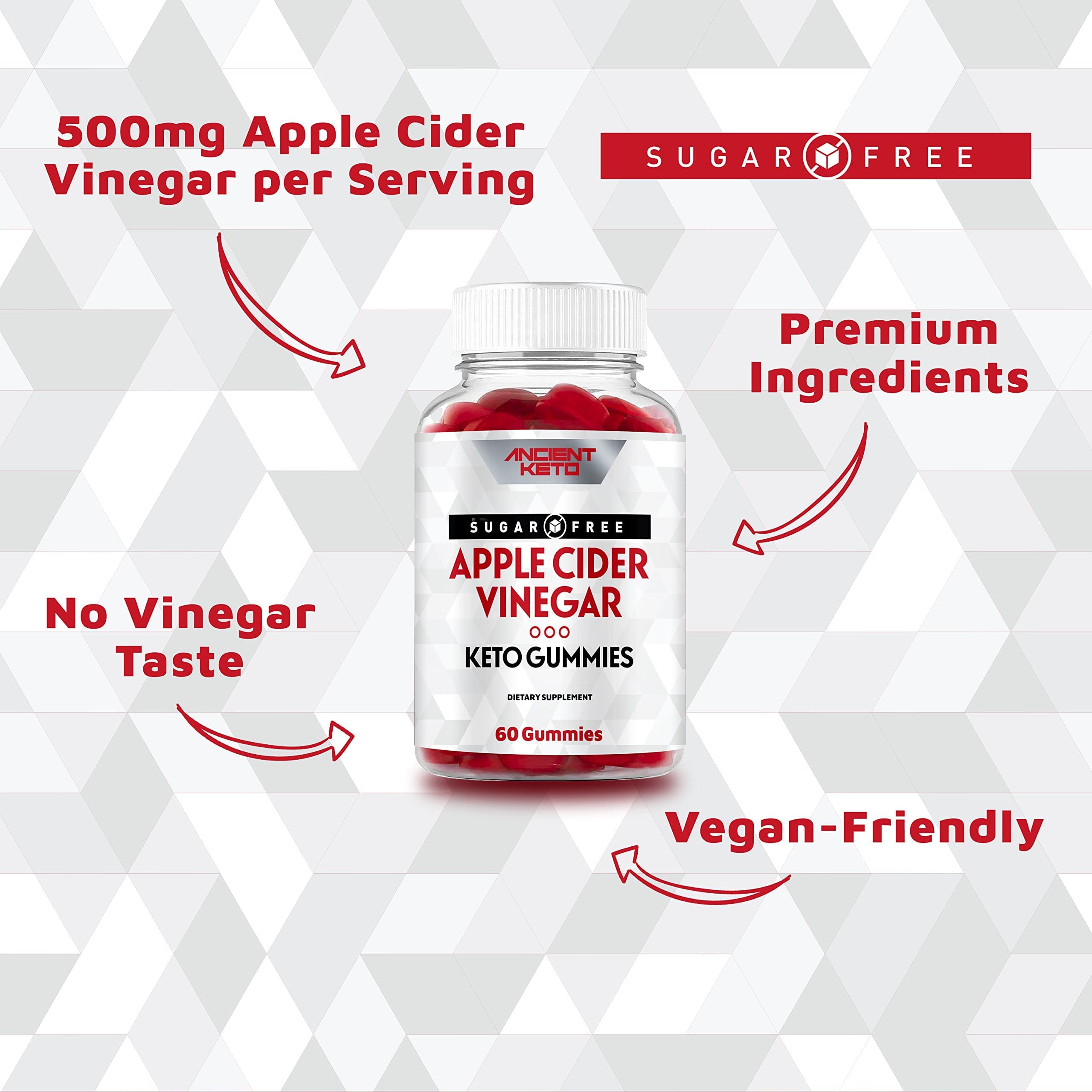 Ancient Keto Sugar Free Keto ACV Gummies, Apple Cider Vinegar Gummy Ancient Keto uk supplements
