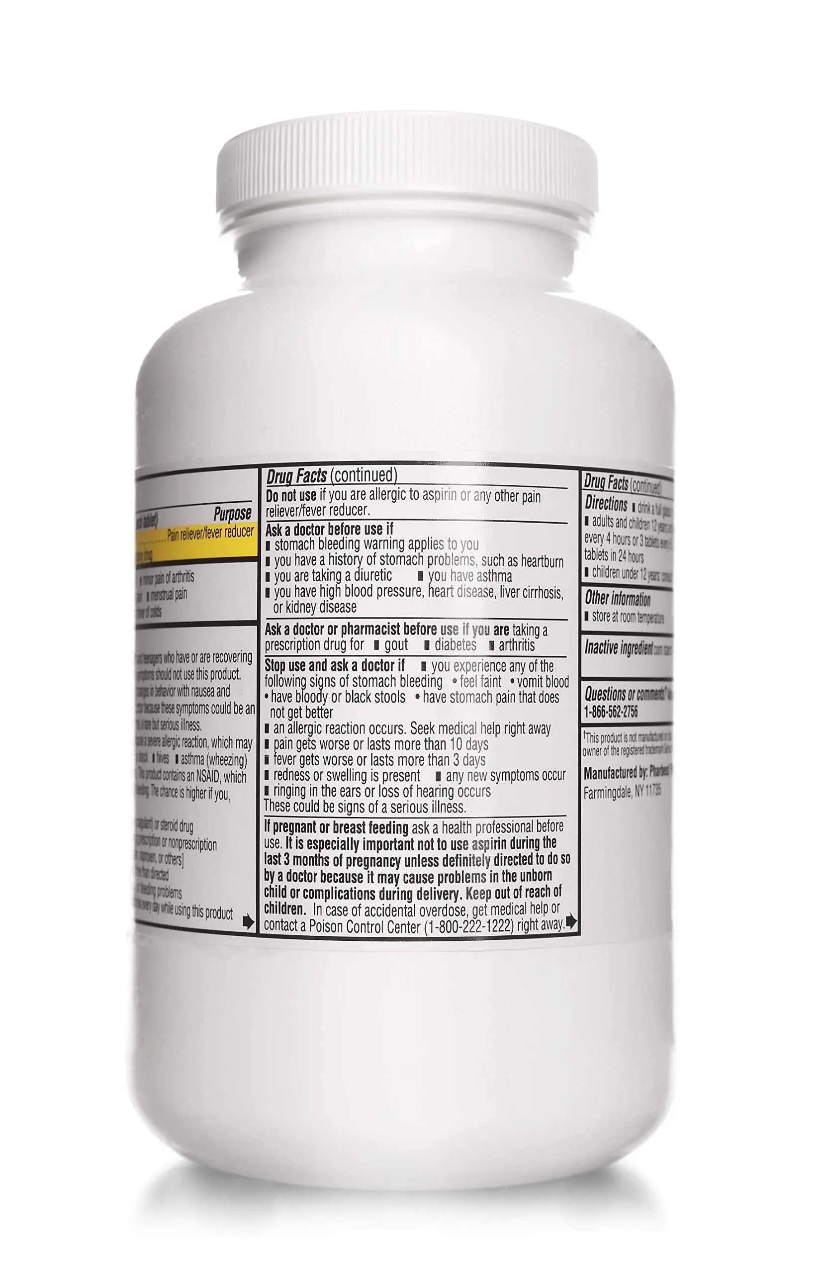 PHARBEST Aspirin 325 mg | Regular Strength | 1000 Count Uncoated Tablets PHARBEST uk supplements