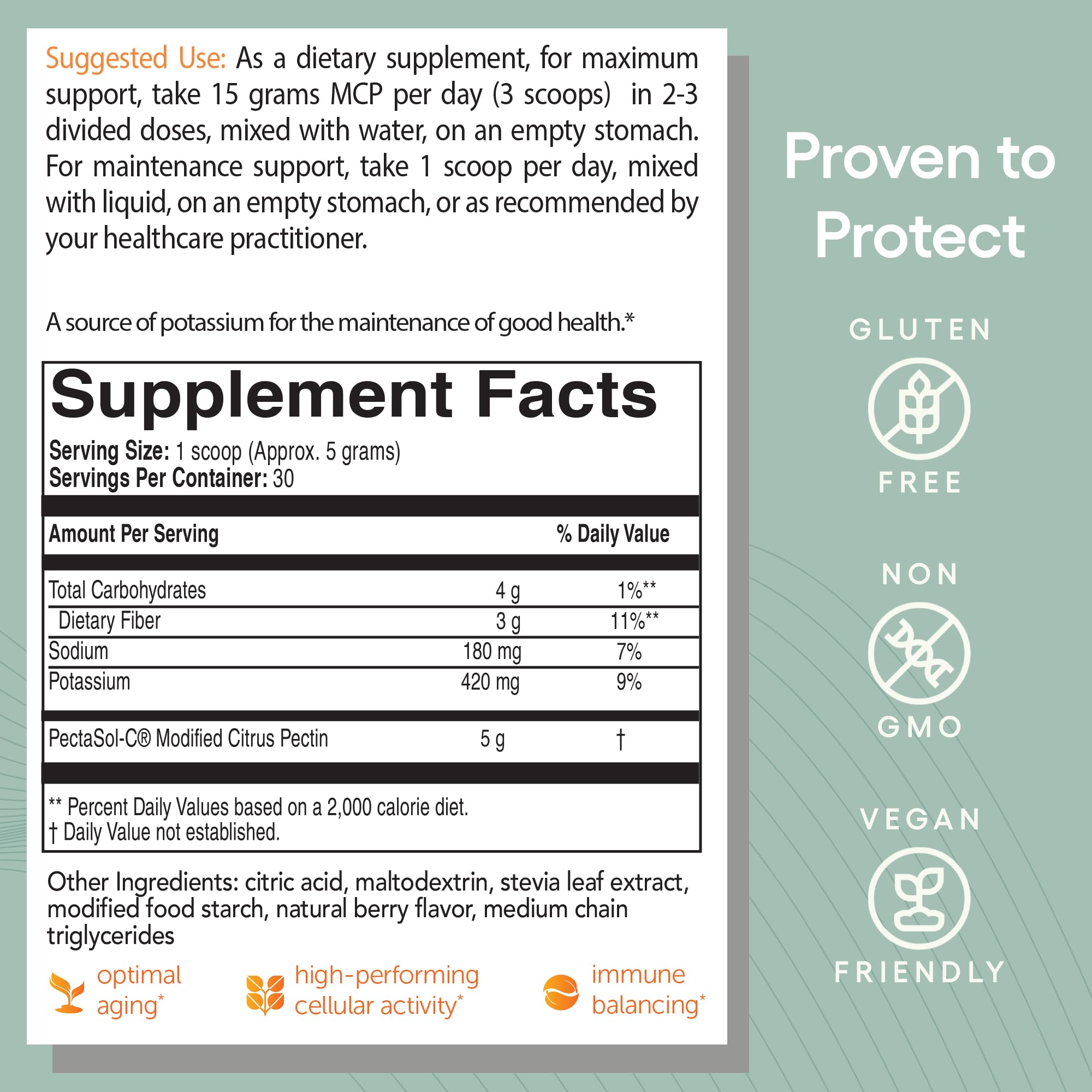 PectaSol Modified Citrus Pectin – 184g Berry Powder – Total-Body Health Supplement to Support the Heart, Immune System, Inflammation Response & Healthy Aging + Maintain Healthy Galectin-3 Levels EcoNugenics uk supplements