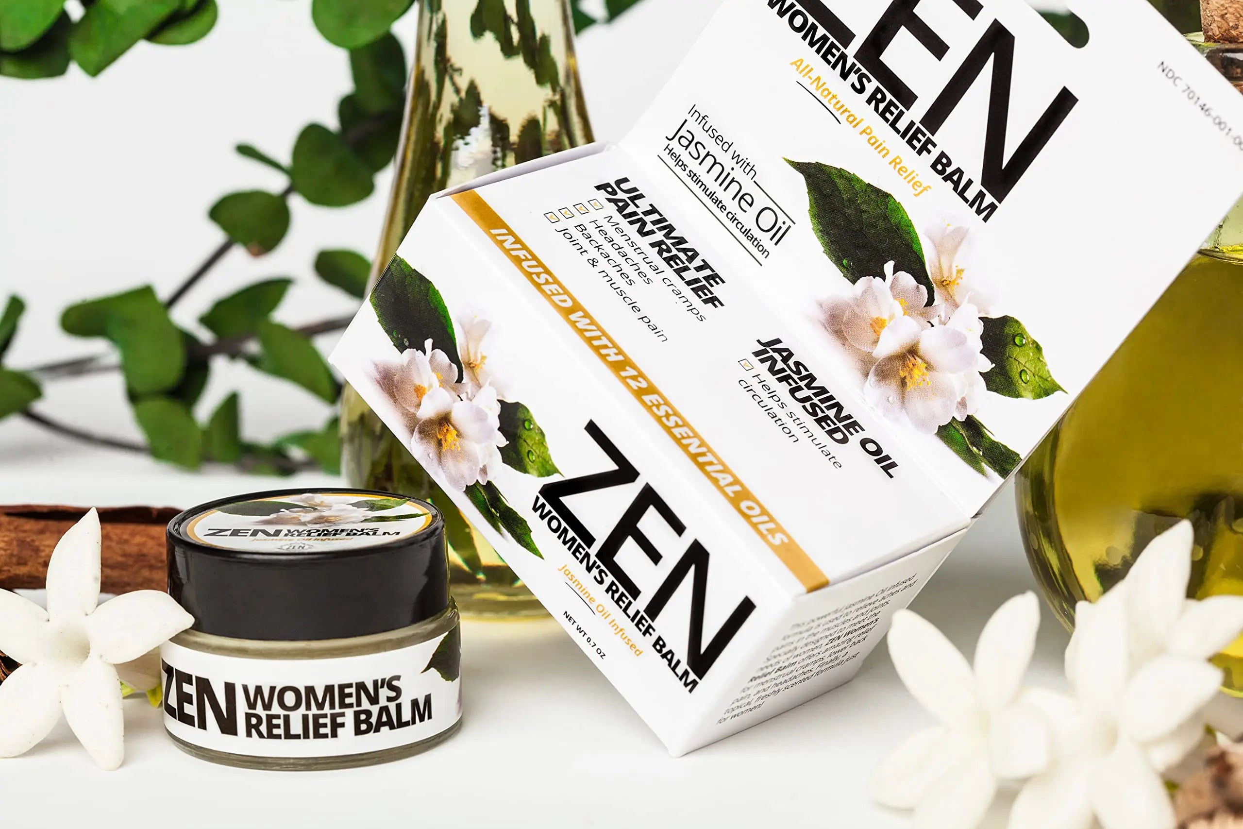 ZEN Women’s Relief Balm – Plant-Based Topical Balm Infused with Jasmine Oil – Cooling Botanical Blend – 0.7 oz – #TrustedByLegends ZEN uk supplements