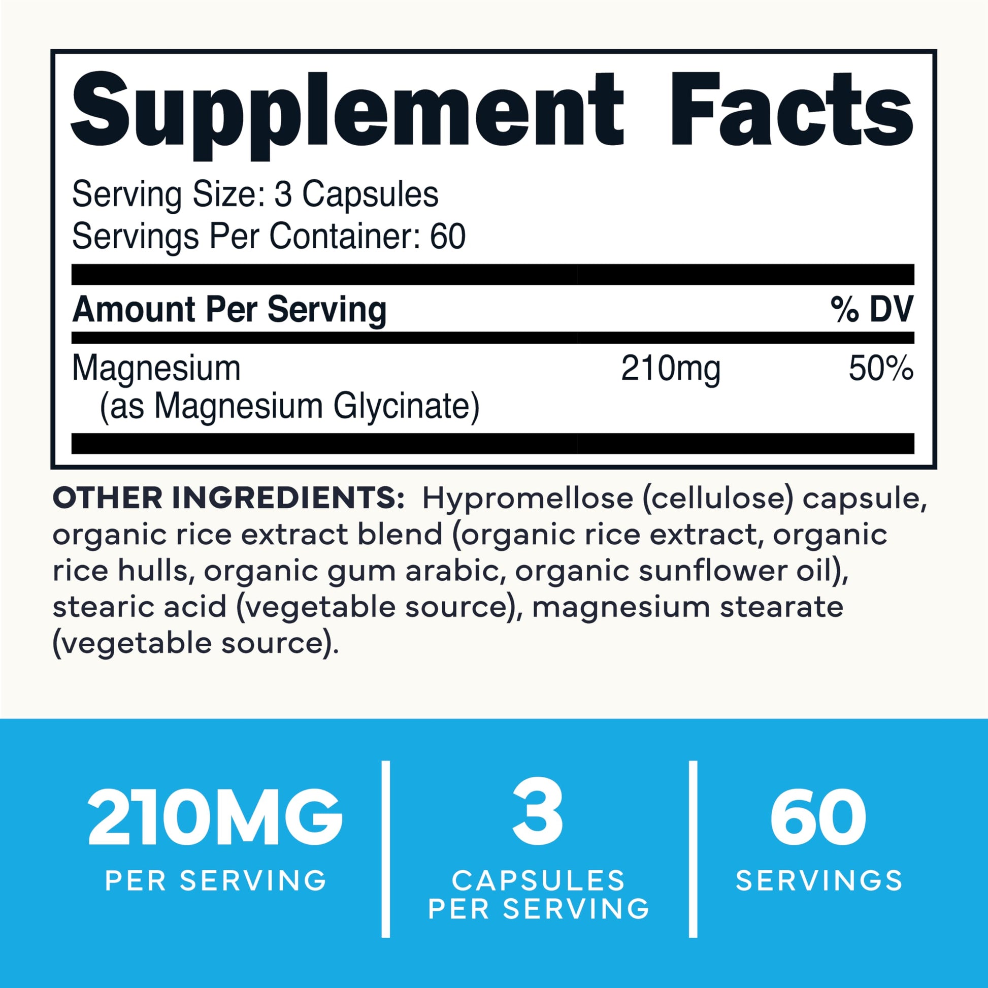 Type Zero Magnesium Glycinate (210mg | 180 Capsules) Pure, Non-GMO, Gluten Free, Natural High Absorption Magnesium Supplement Type Zero uk supplements