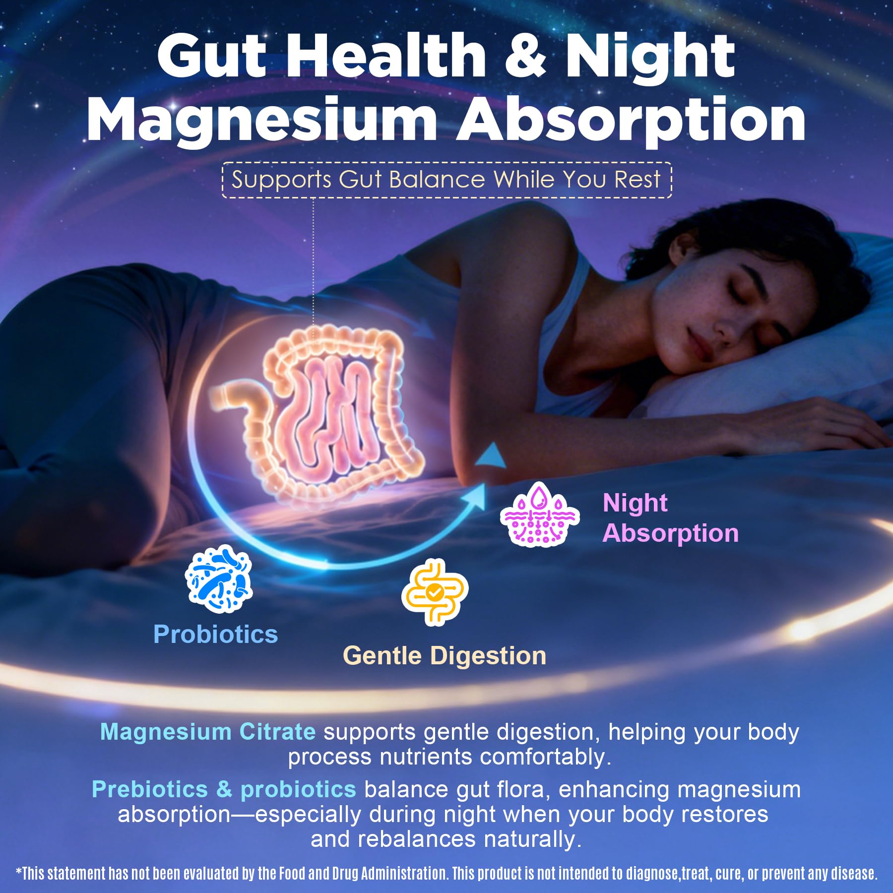 Full Spectrum Magnesium Glycinate Complex 21 in 1 Gummies for Deep Calm Sleep, 12 Forms Magnesium Citrate Malate Taurate Orotate for Women Men + Probiotics w/Ashwagandha, L-Theanine, GABA, 120Cts Nextdia uk supplements