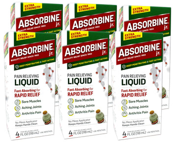 Absorbine Plus Pain Relieving Liquid - 4 oz, Pack of 6. ABSORBINE JR. uk supplements