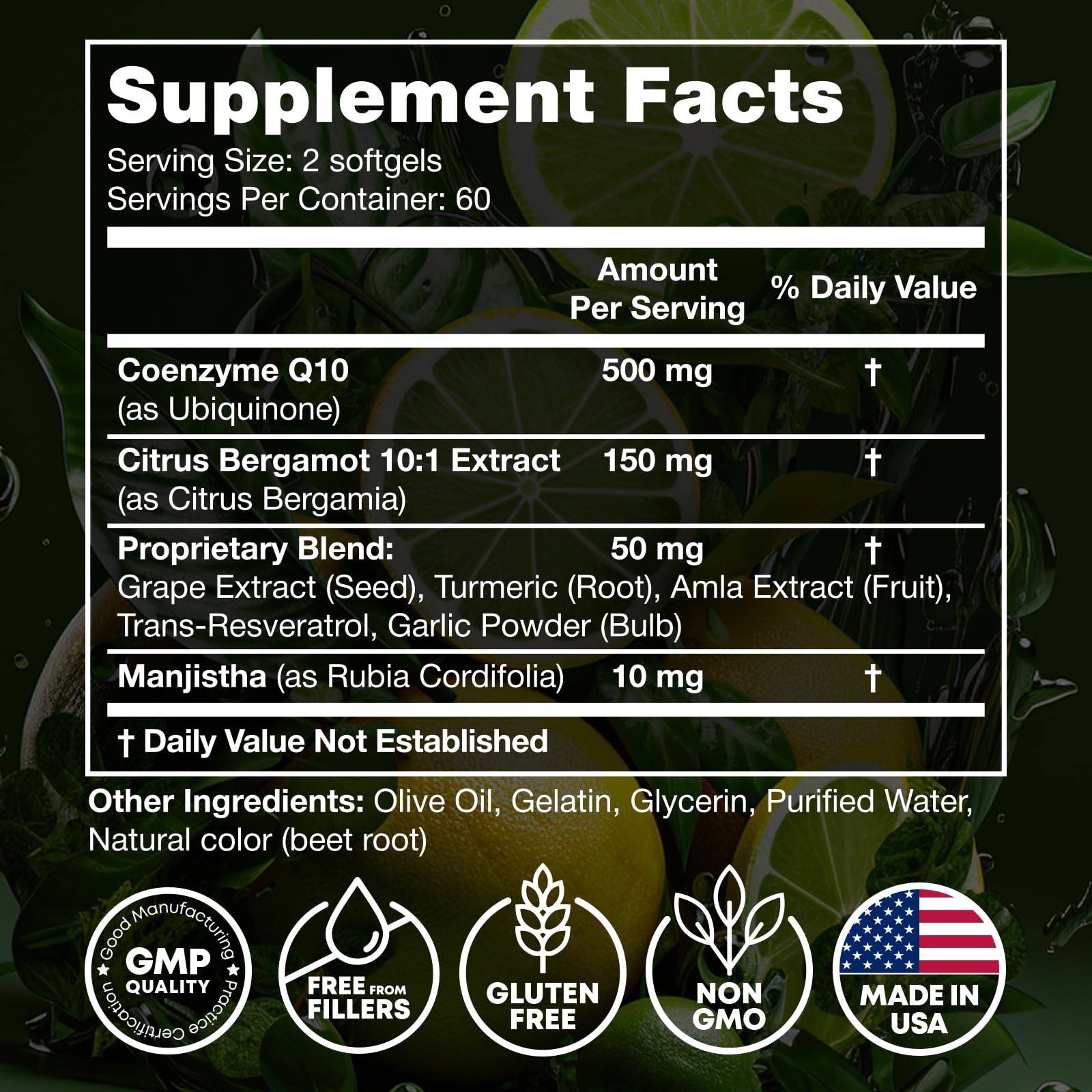 JOYLI Nutrition 2 Pack CoQ10 500mg - High Absorption Coenzyme Q10 Supplement - Co Q 10 for Energy & Vitality - Alternative to CoQ10 400mg & 300mg - 240 Softgels JOYLI Nutrition uk supplements
