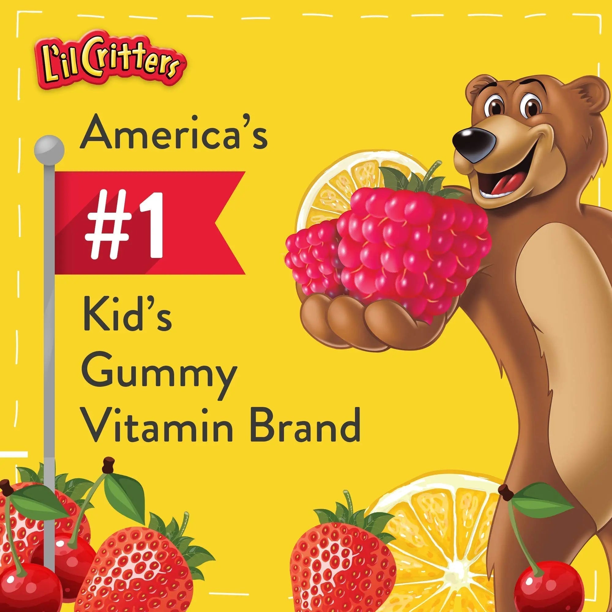 L'il Critters Paw Patrol Gummy Vites Daily Gummy Multivitamin for Kids, 60 Gummies and Pampers Baby Clean Wipes, 1 Flip-Top Pack (72 Wipes) Lil Critters uk supplements