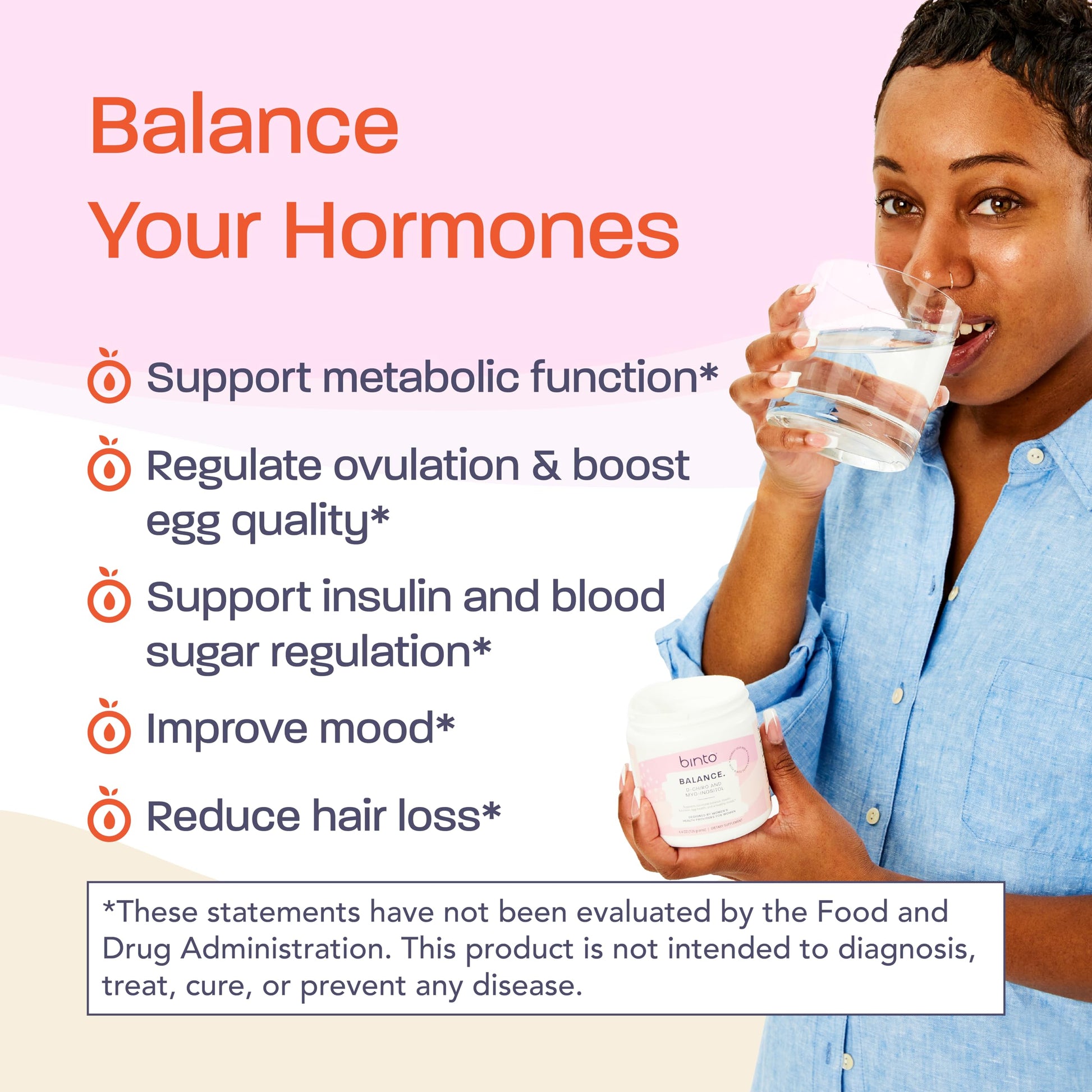 Binto Inositol Powder Mix | 60-Day Supply | 40:1 Ratio of Myo and D-Chiro Inositol Binto uk supplements