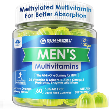 Mens Multivitamins Gummies, Methylated Multivitamin for Men, B Complex, Minerals, Vegan Omega 3, Probiotic, Enzyme LILICARE uk supplements