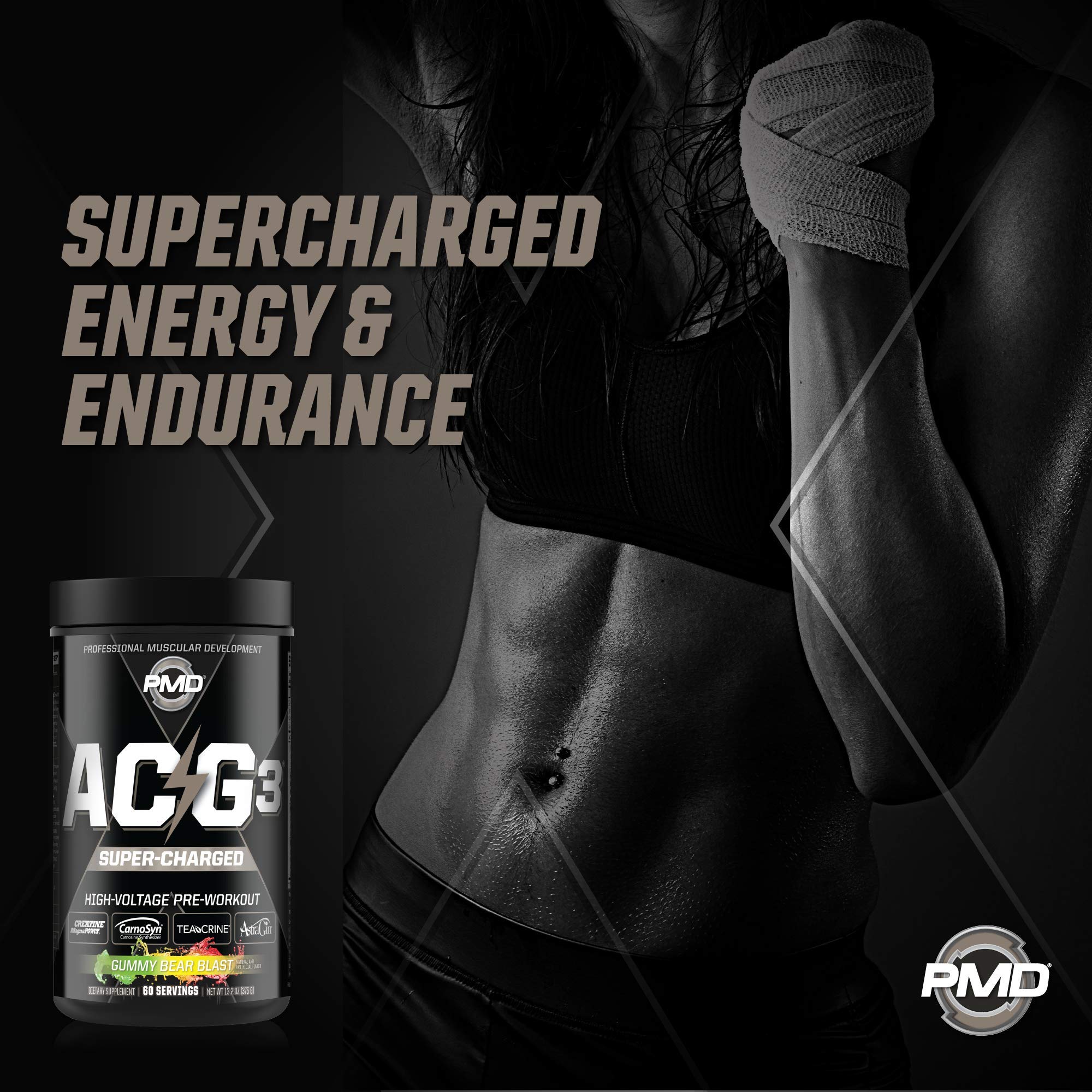 PMD Sports ACG3 Supercharged - Pre Workout - Powerful Strength, High Energy, Maximize PMD uk supplements