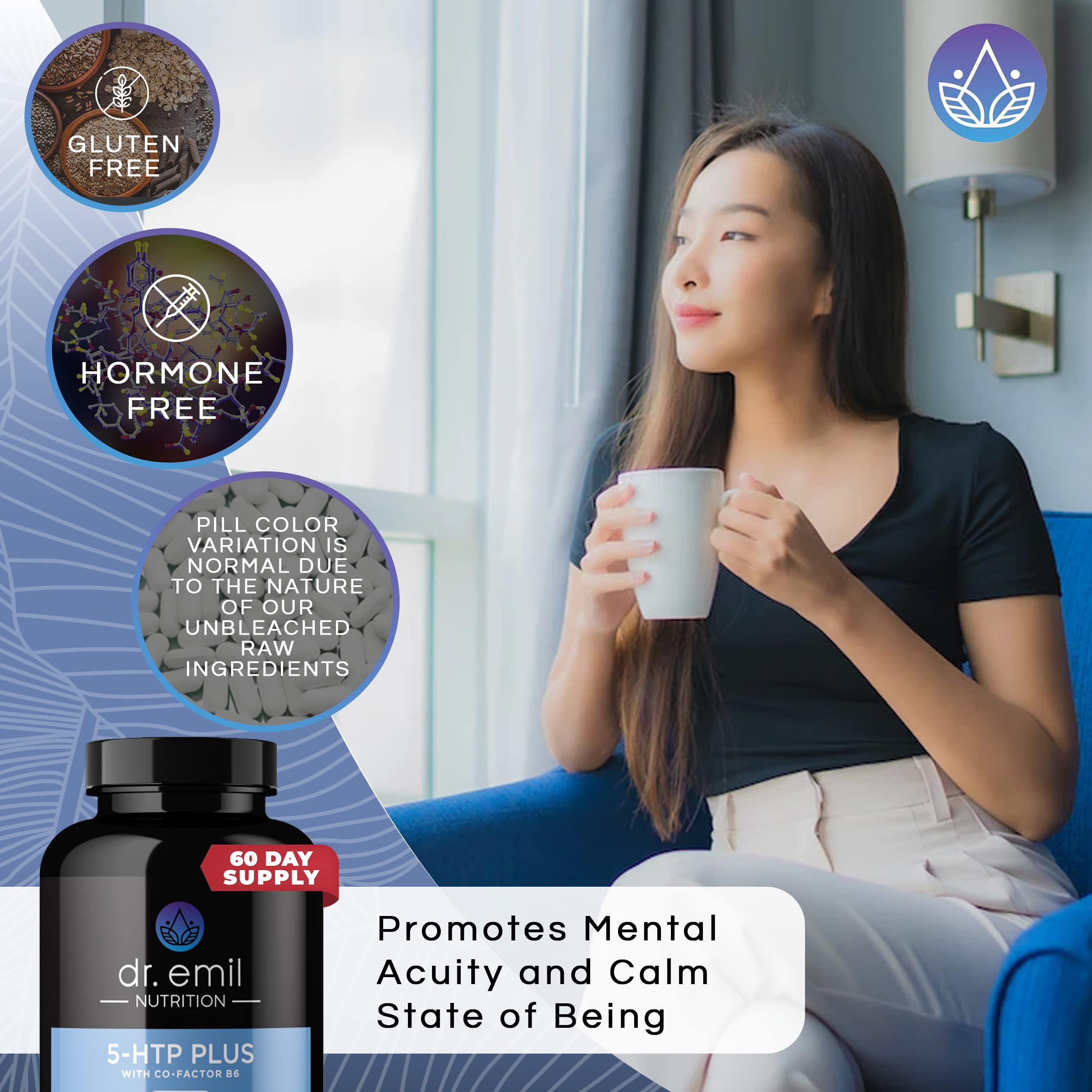 DR EMIL NUTRITION 200 MG 5-HTP Plus with SAM-e for Mood, Stress, and Sleep DR EMIL NUTRITION uk supplements
