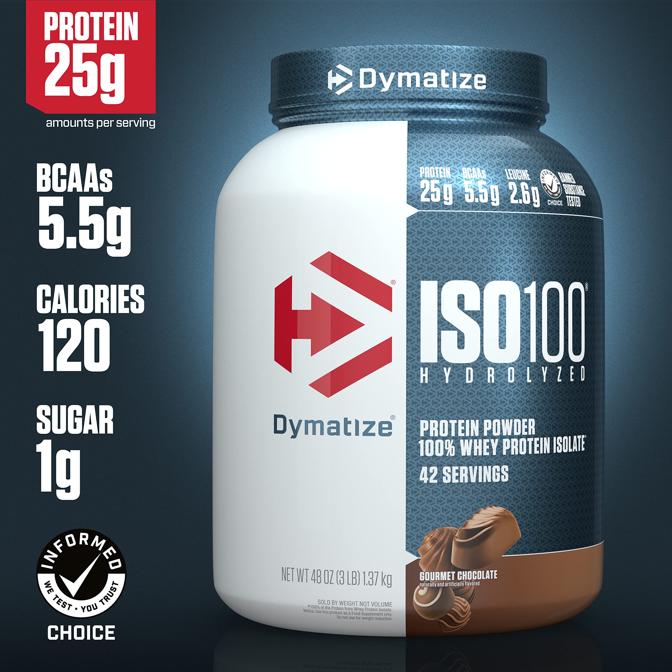 Dymatize ISO100 Hydrolyzed Protein Powder, 100% Whey Isolate Protein, 25g of Protein Dymatize uk supplements