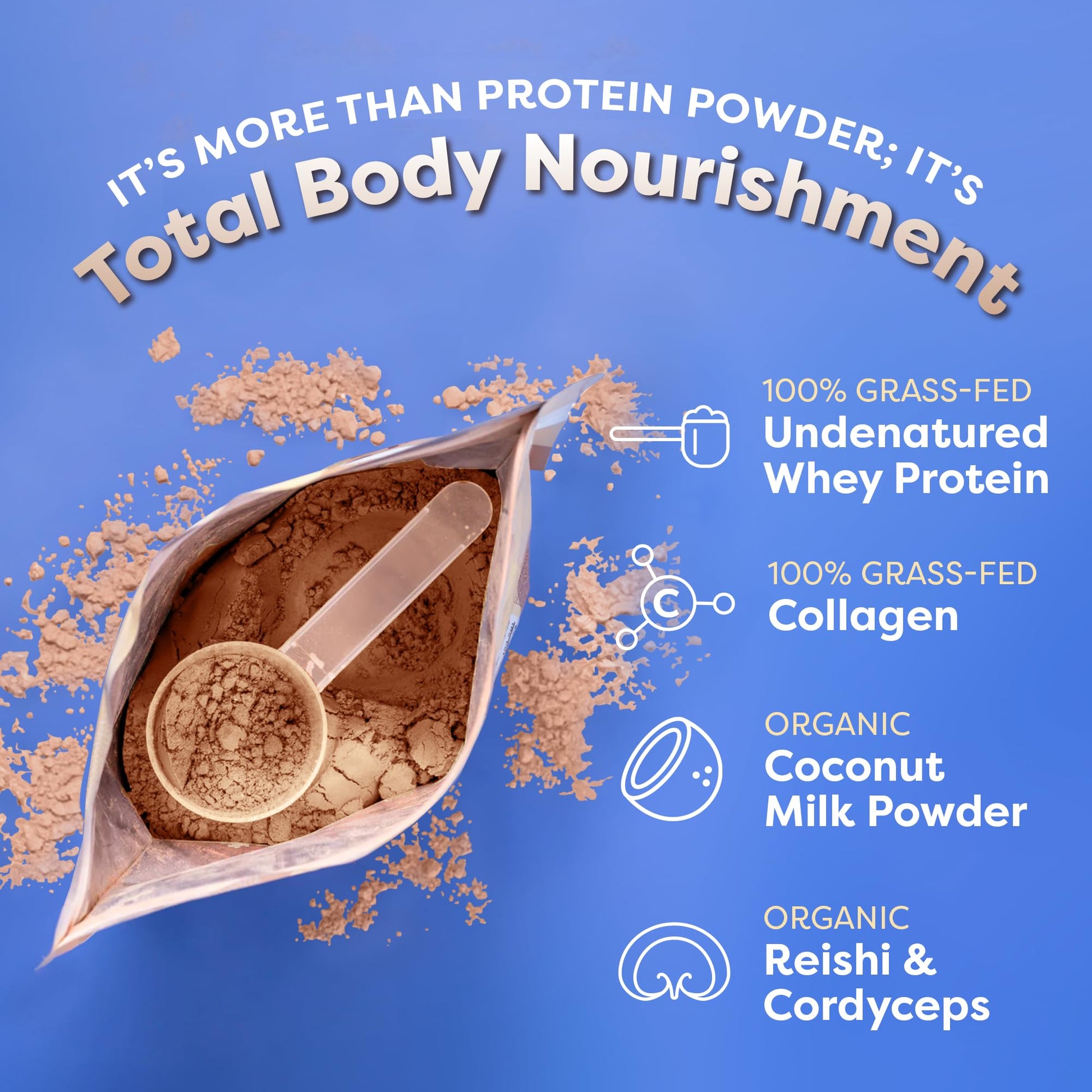 FlavCity Protein Powder Smoothie, Butter Coffee - 100% Grass-Fed Whey Protein Powder FlavCity uk supplements