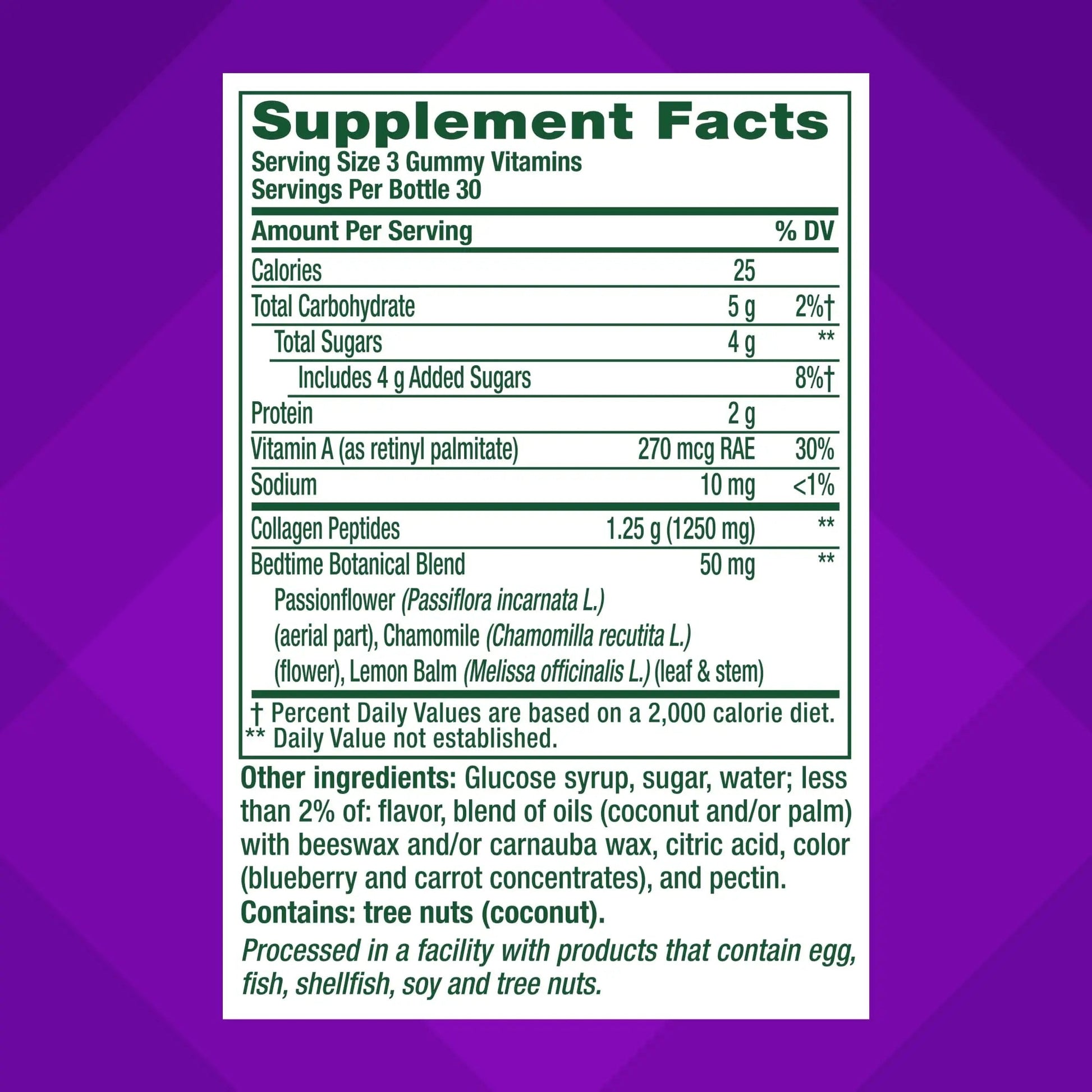 vitafusion Nighttime Skin Support (1), Beauty Supplement with Retinol (Vitamin A RAE), Collagen & Bedtime Botanicals Vitafusion uk supplements