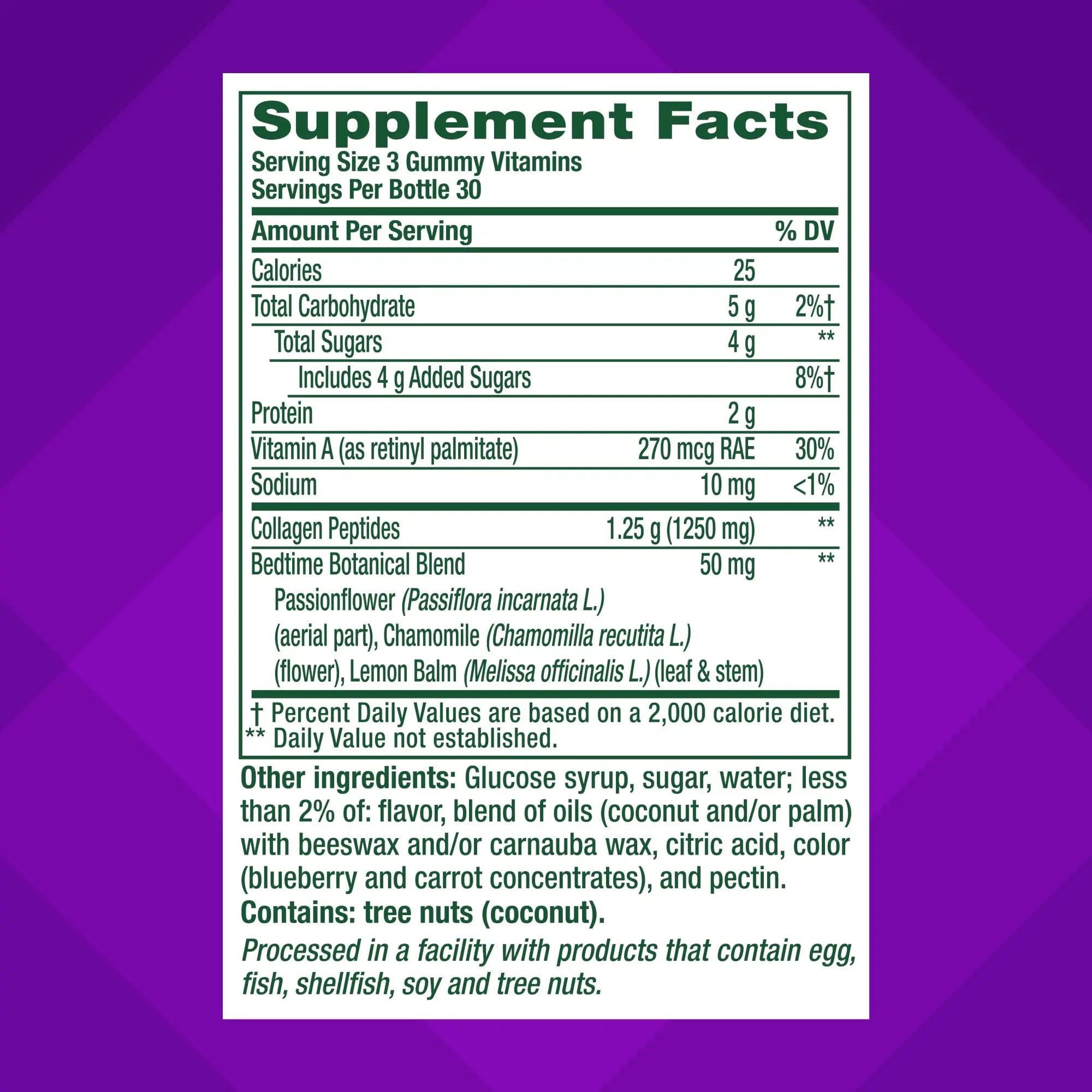 vitafusion Nighttime Skin Support (1), Beauty Supplement with Retinol (Vitamin A RAE), Collagen & Bedtime Botanicals Vitafusion uk supplements