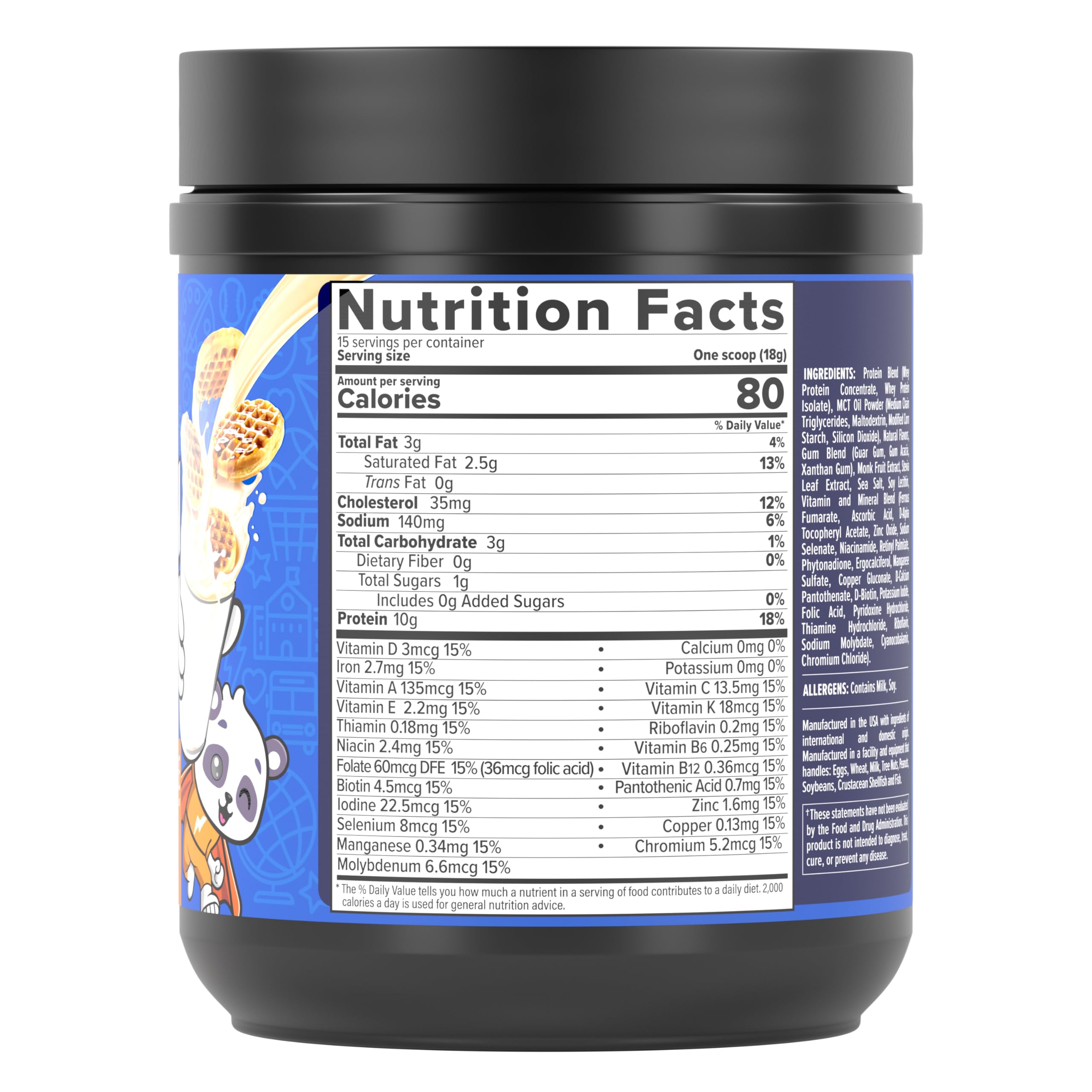 InnoSupps Power Up Protein for Kids Wow Waffle Flavor: Delicious Whey Nutrition InnoSupps uk supplements