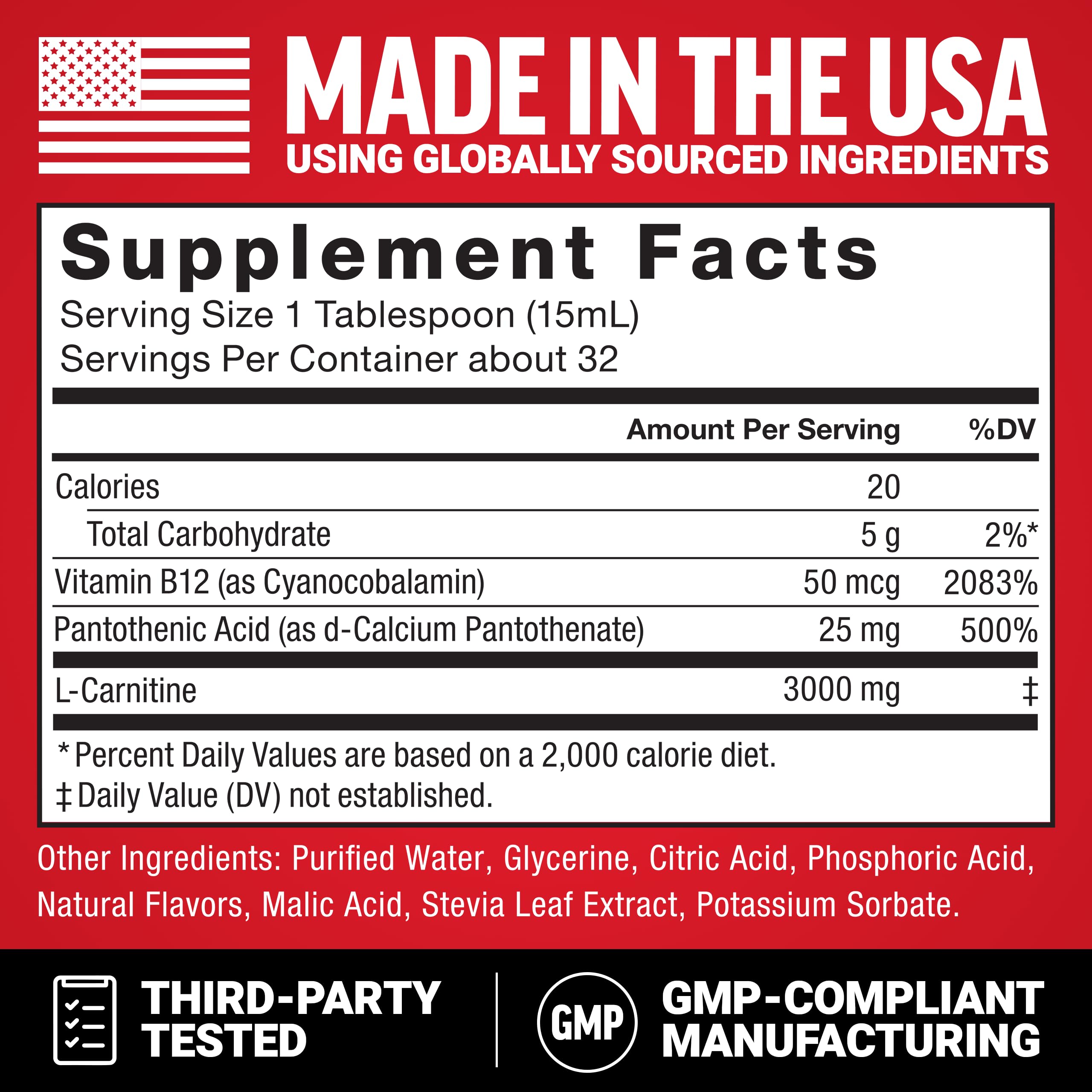Force Factor L-Carnitine Liquid 3000mg, Maximum Strength Supplement to Support Fat Metabolism, Cellular Energy & Muscle Recovery, High Absorbing Force Factor uk supplements