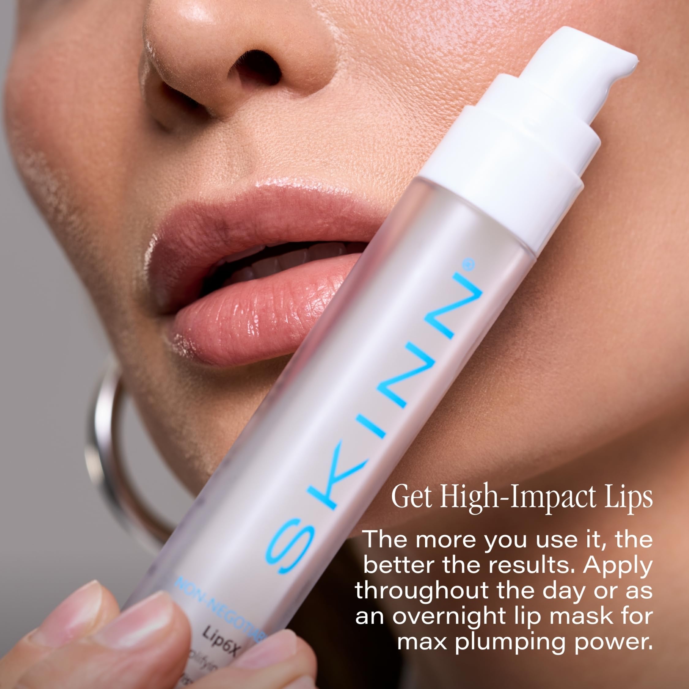 SKINN Lip Amplifying Serum, Lip6X with Peptides - Deep Moisturizing Serum Plumps, Hydrates & Smooths Lips & Boosts Collagen Production - Lip Care Products for Women SKINN uk supplements