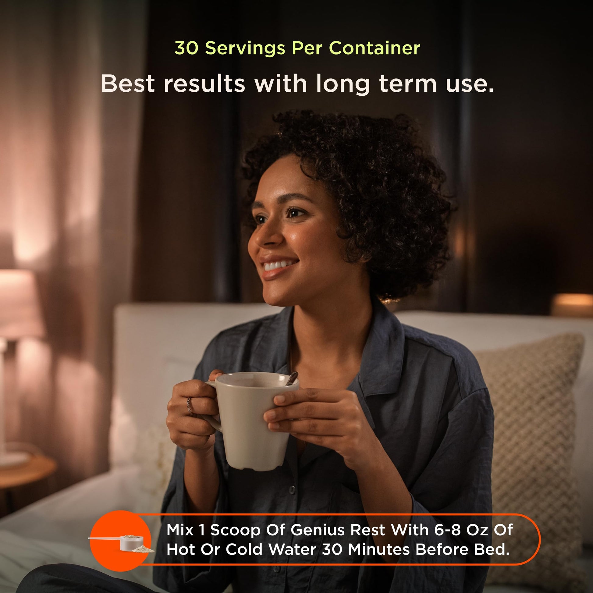 The Genius Brand Genius Rest Nootropic – Melatonin-Free Sleep Support Supplement for Calm & Relaxation – Lemon Tea – 30 Servings The Genius Brand uk supplements