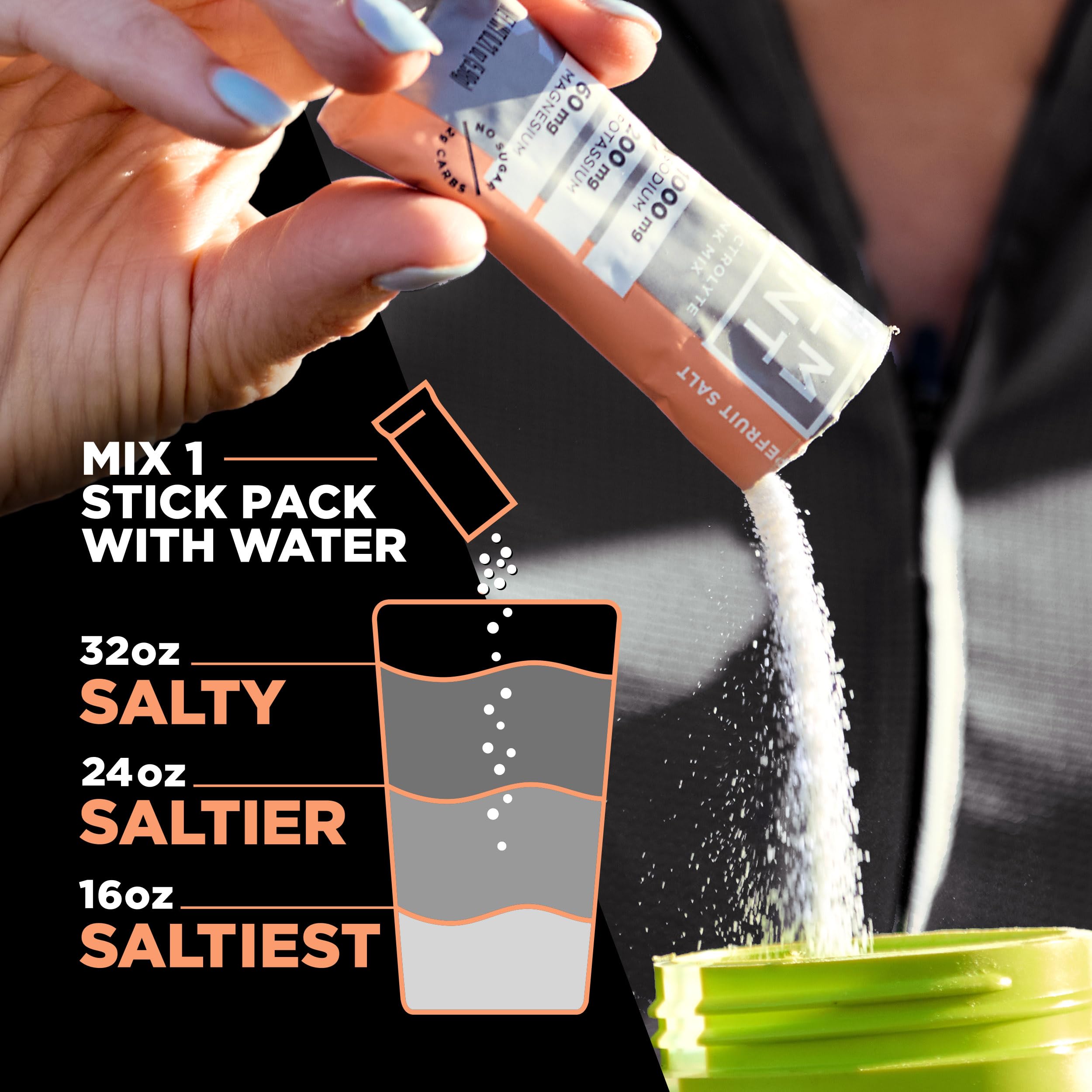 LMNT Zero Sugar Electrolytes - Grapefruit Salt | Drink Mix | 30 Count Drink LMNT uk supplements