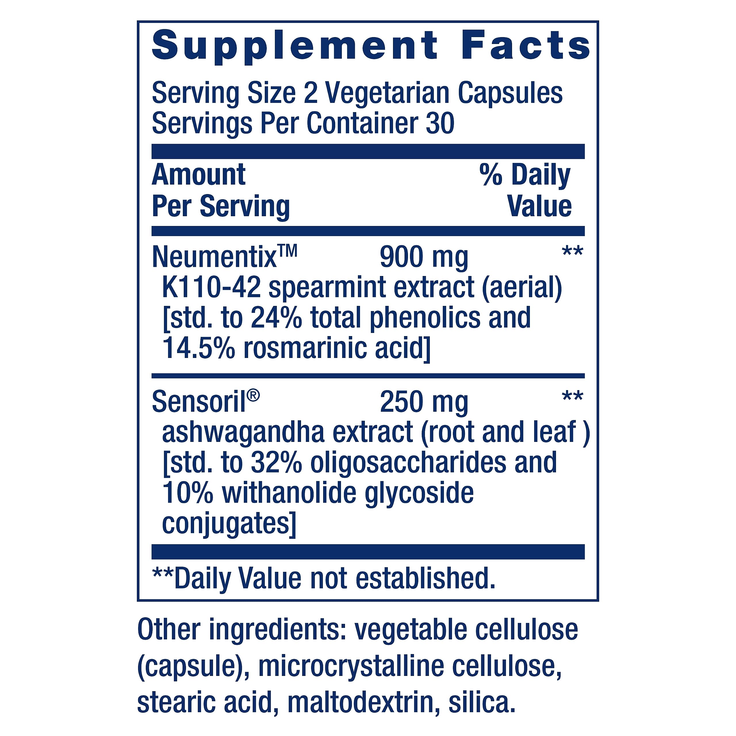 Life Extension Ashwagandha Plus Calm & Focus, ashwagandha Extract, Spearmint Extract, Focus, Attention, Relaxation, Advanced Formula, 60 Vegetarian Capsules Life Extension uk supplements