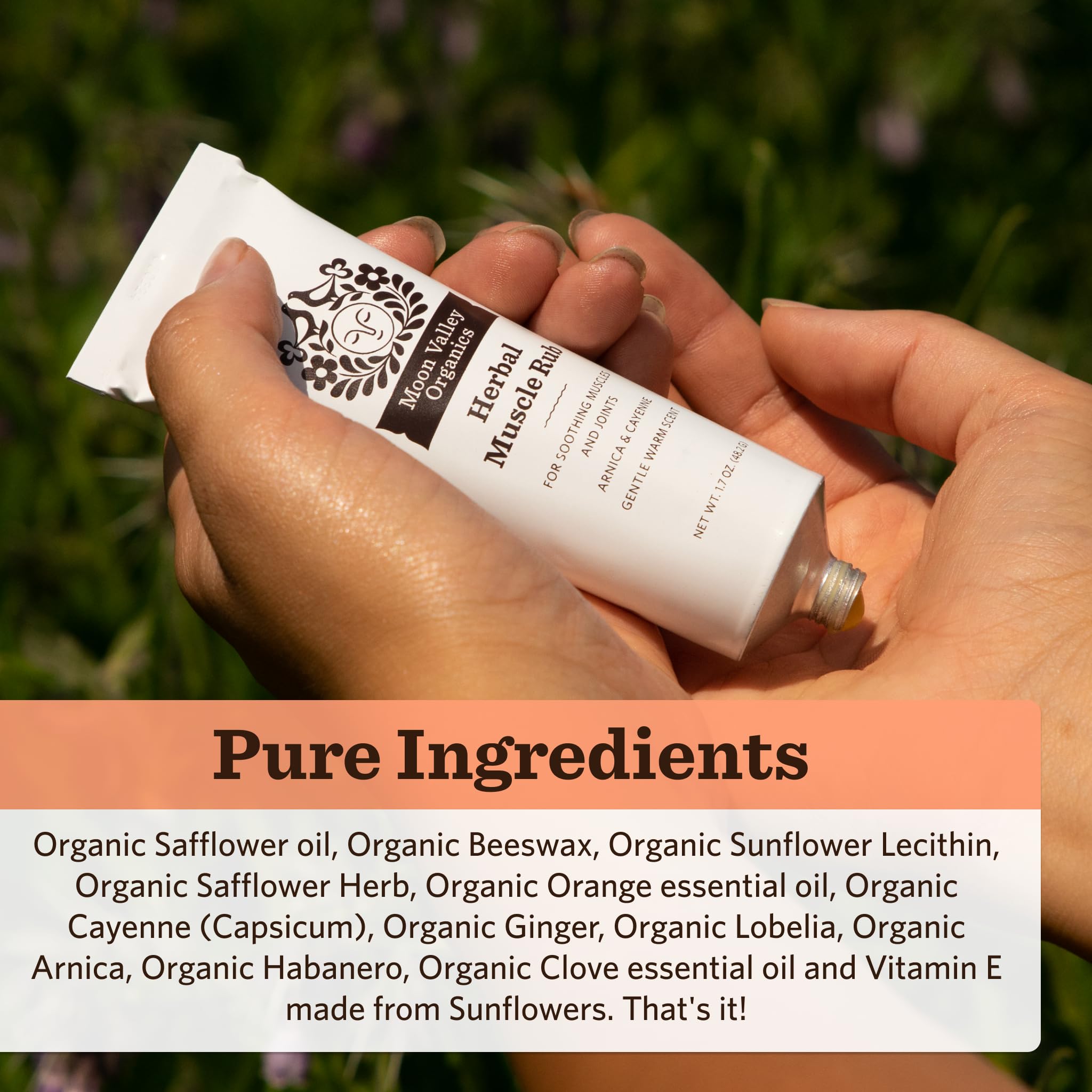 Moon Valley Organics Herbal Muscle Rub with Cayenne for Sore Joints, Aches and Pains, Soothes Pain Caused by Cold, Treat Sore Spots with Heat Moon Valley Organics uk supplements
