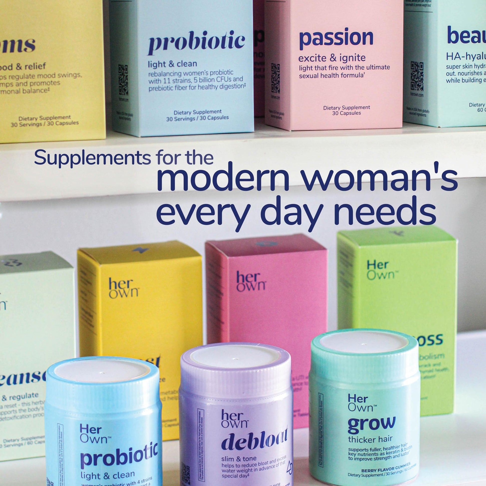 her own PMS, Supports PMS Symptoms, Promotes Positive Mood, Natural Hormone Balance, Helps Relieve Cramping, Hot Flashes Menopause Relief, Gluten and Soy Free, Vegan, 30 Capsules, 30 Servings her own uk supplements