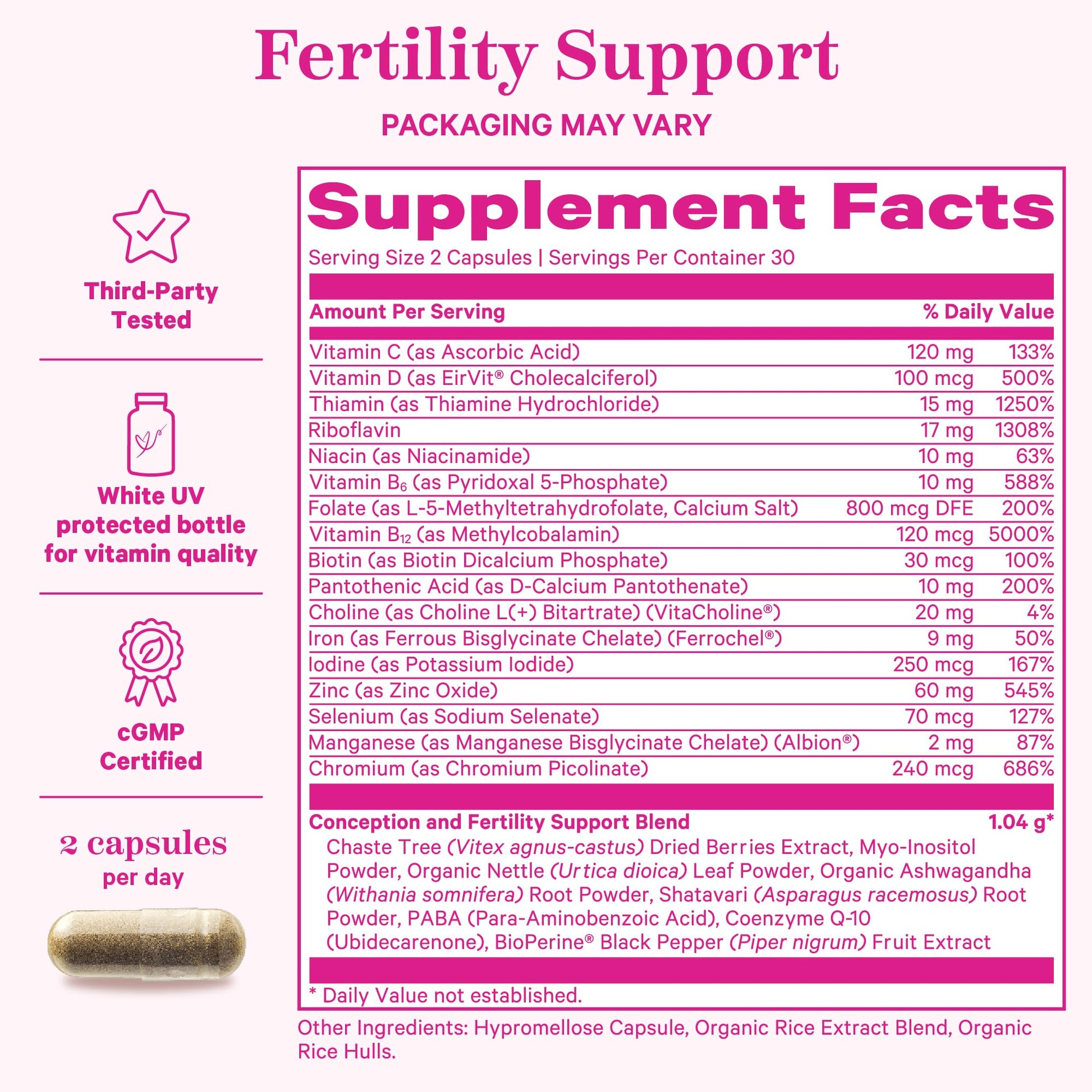 Pink Stork Fertility Bundle for Women – Conception Tea + Prenatal Vitamin Support with Inositol, Vitex, Folate & Ashwagandha – Supports Hormone Balance, Cycle Health & Preconception Wellness Pink Stork uk supplements