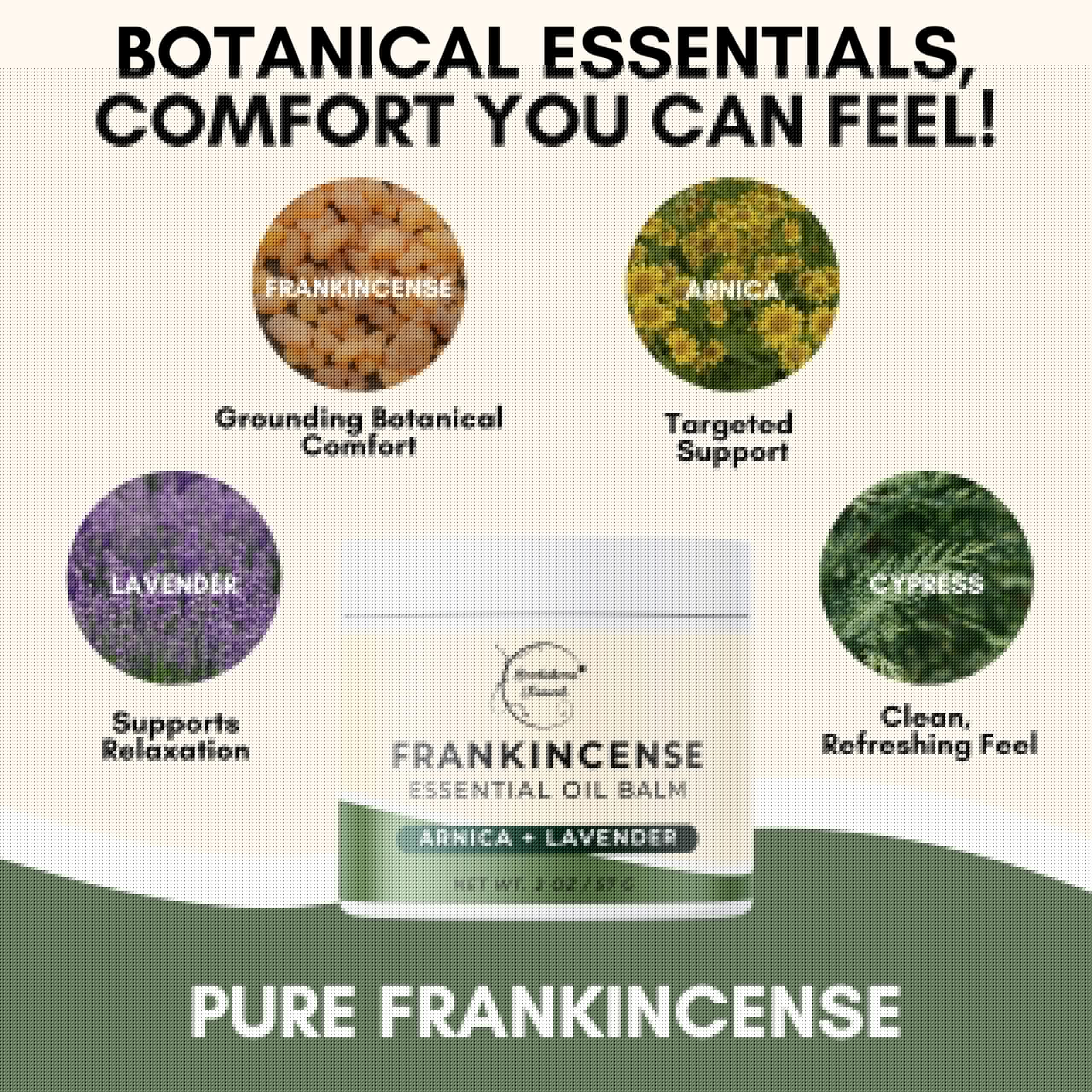 Brookethorne Naturals Frankincense Balm | Frankincense Essential Oil Balm for Skin Hydration | Soothing Muscle & Joint Support | Boswellia Extract, Arnica Montana, Castor Oil & Lavender 2oz Brookethorne Naturals uk supplements