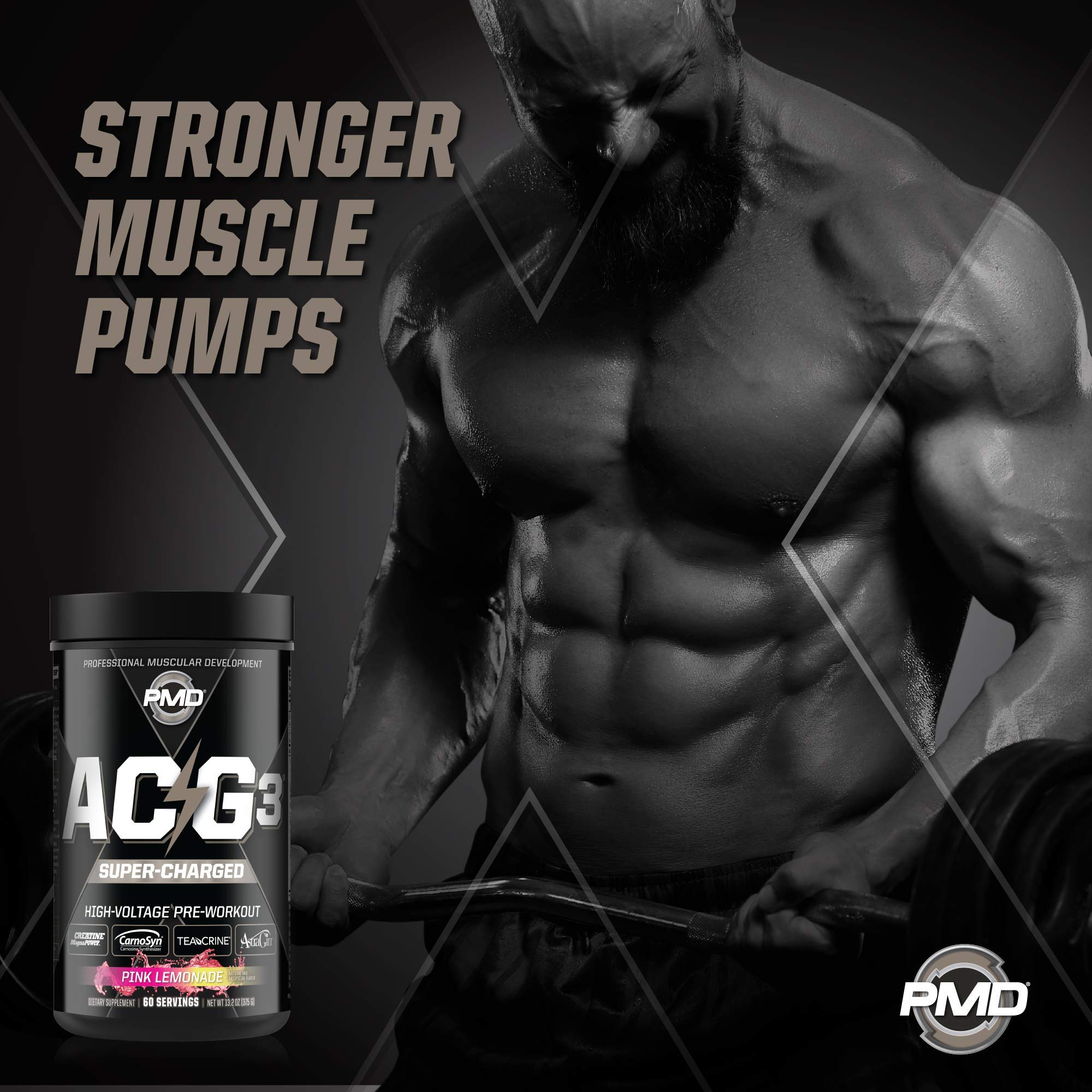 PMD Sports ACG3 Supercharged - Pre Workout - Powerful Strength, High Energy, Maximize PMD uk supplements