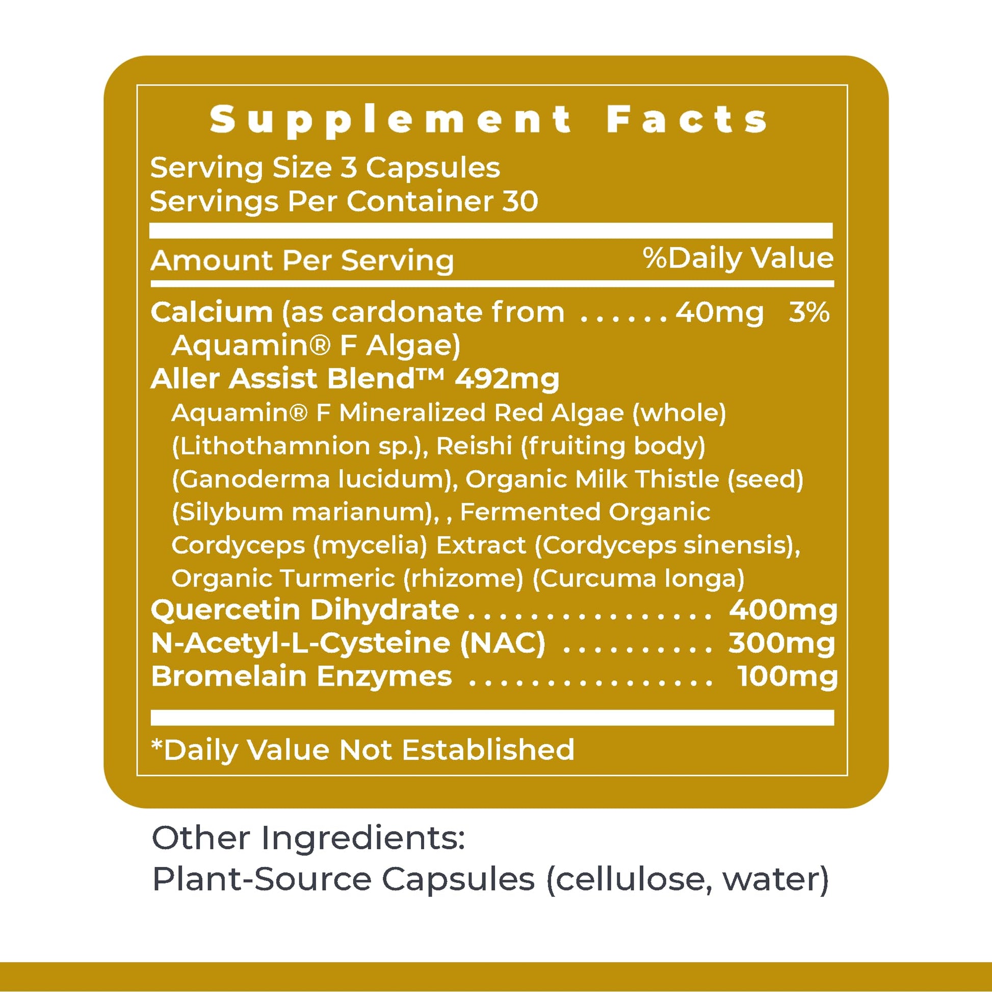 Premier Research Labs AllerCaps - A Lung Health Supplement with NAC/N-Acetyl Cysteine, Featuring Bromelain, Reishi Mushroom & Quertecin, Immune Support Formula - 60 Vegetarian Capsules Premier Research Labs uk supplements