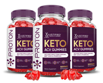 (3 Pack) Proton Protein Keto ACV Gummies Advanced Formula 1000MG Proton Keto Justified Laboratories uk supplements