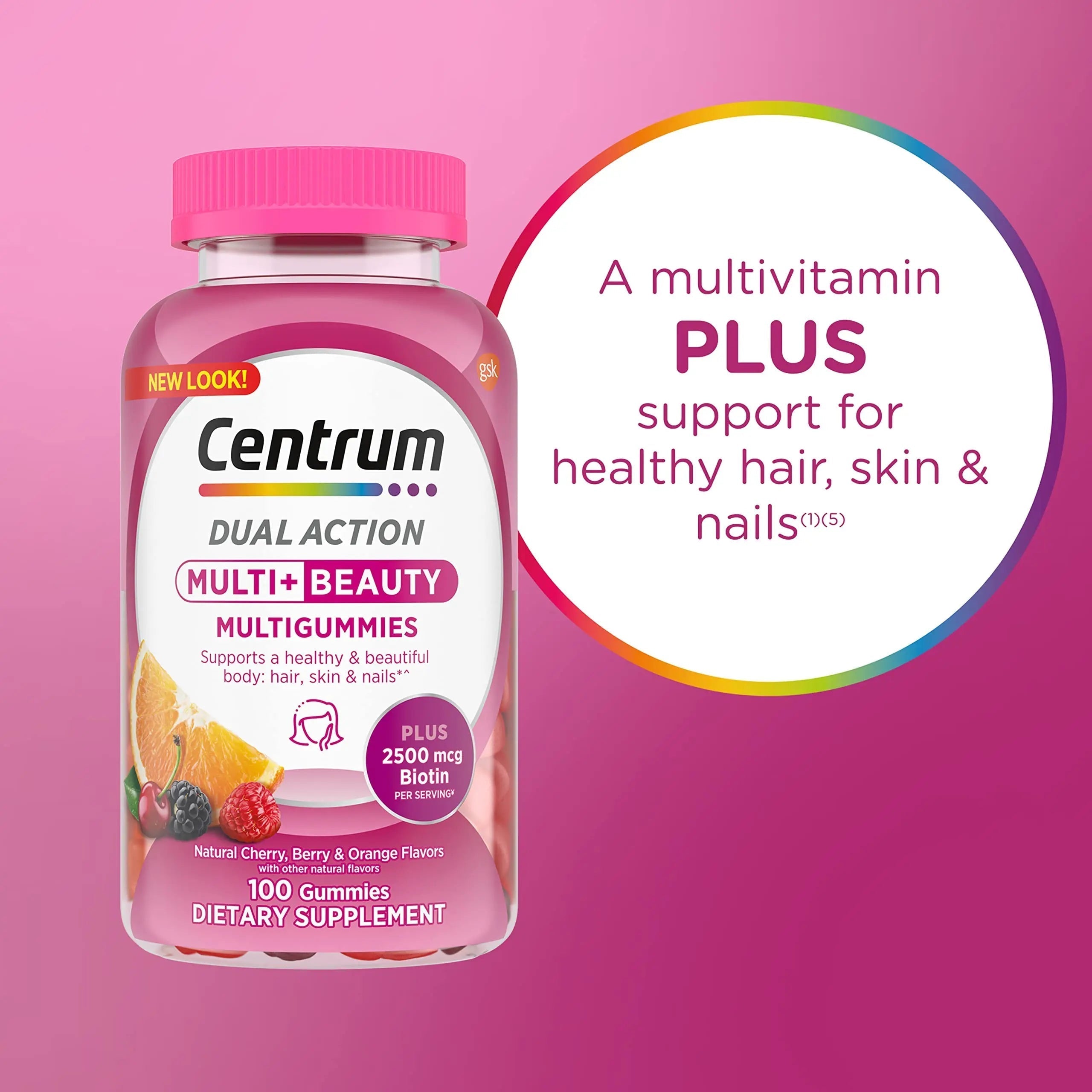 Centrum Multivitamin Gummy, 100 Count (Pack of 1) Centrum uk supplements