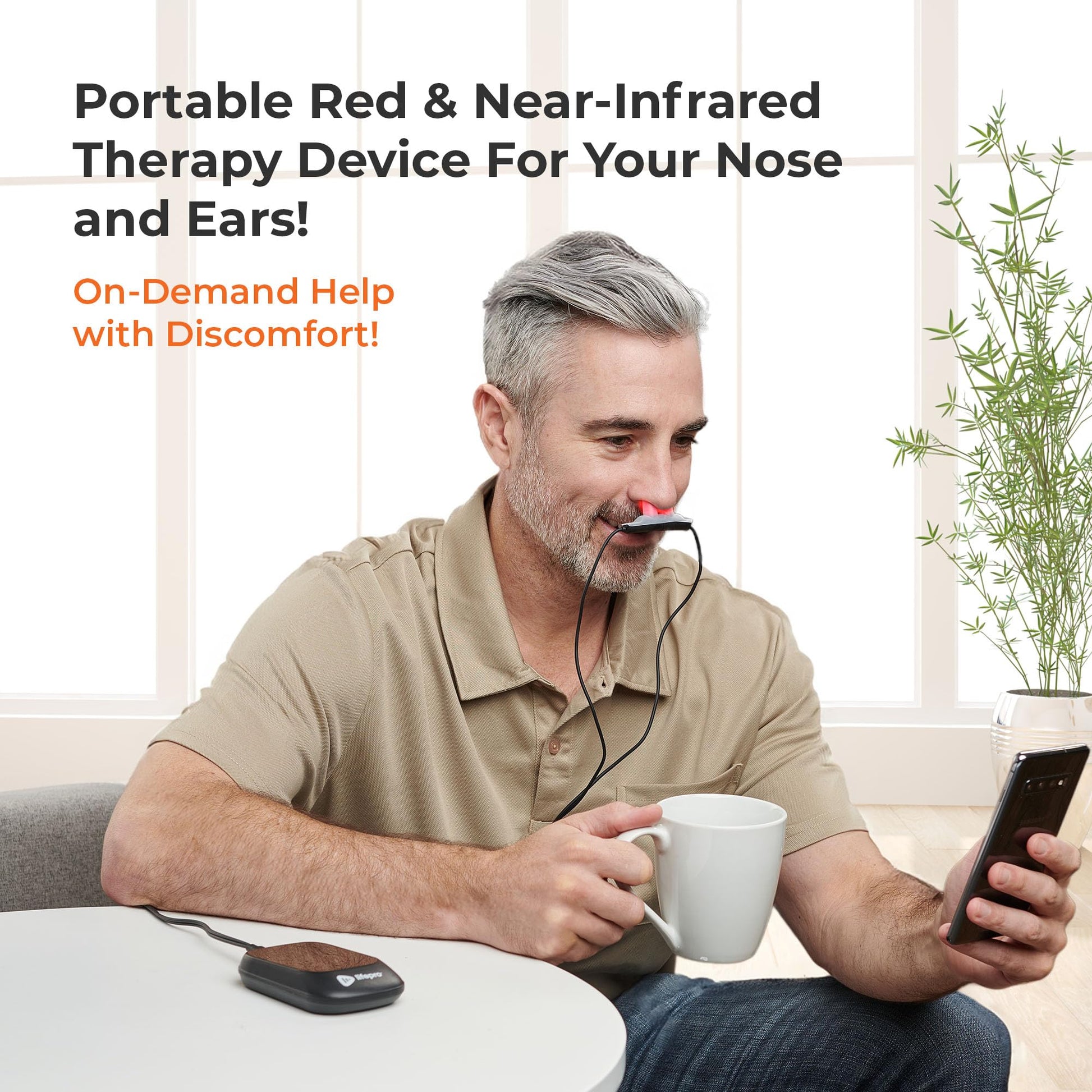 Lifepro Red Light Therapy Device for Nose & Ears - Portable Red and Near Infrared Light Therapy LifePro uk supplements