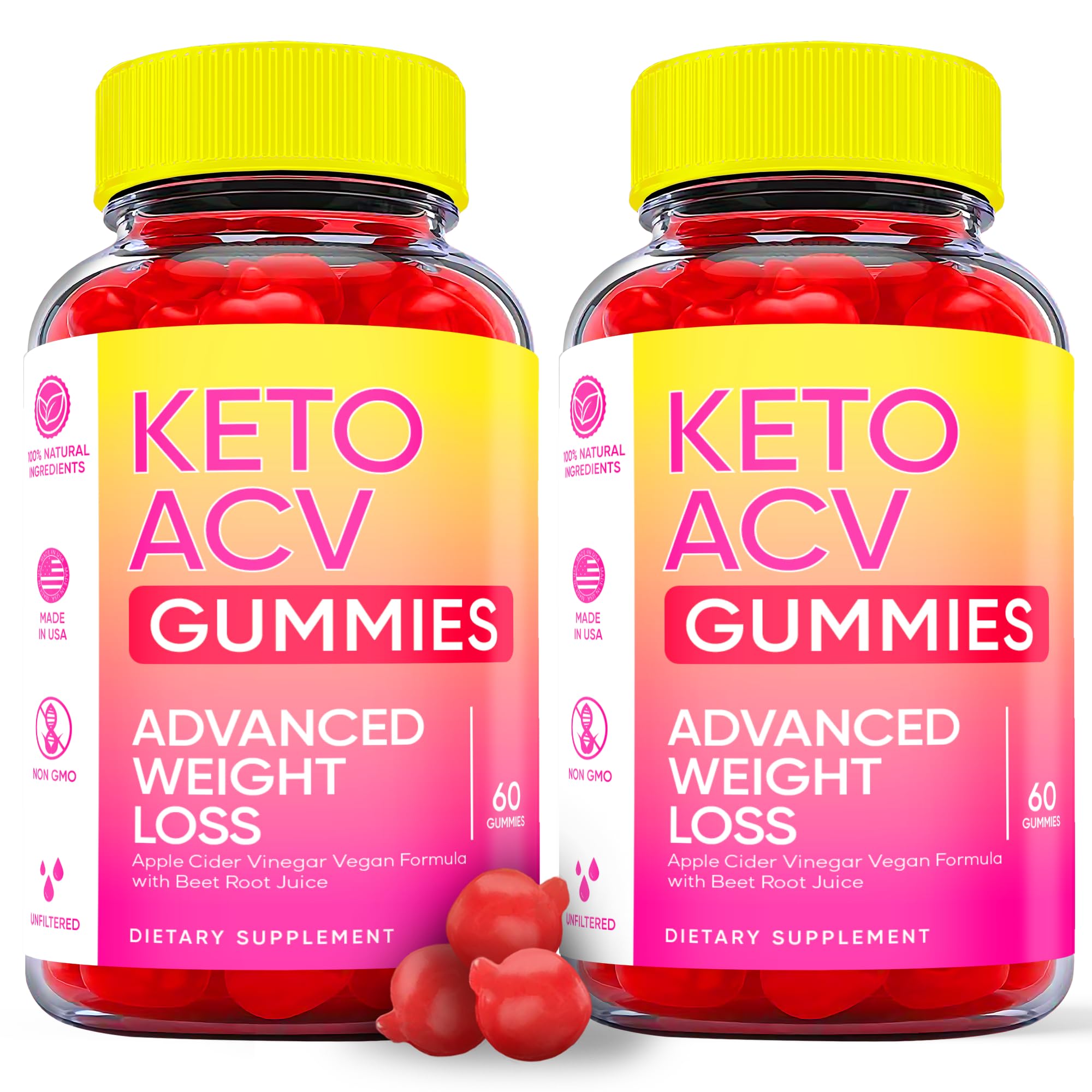 Keto ACV Gummies Advanced Weight Loss, ACV Supplement Work Fast Women Plus Men (2 Pack) S.O Labs uk supplements